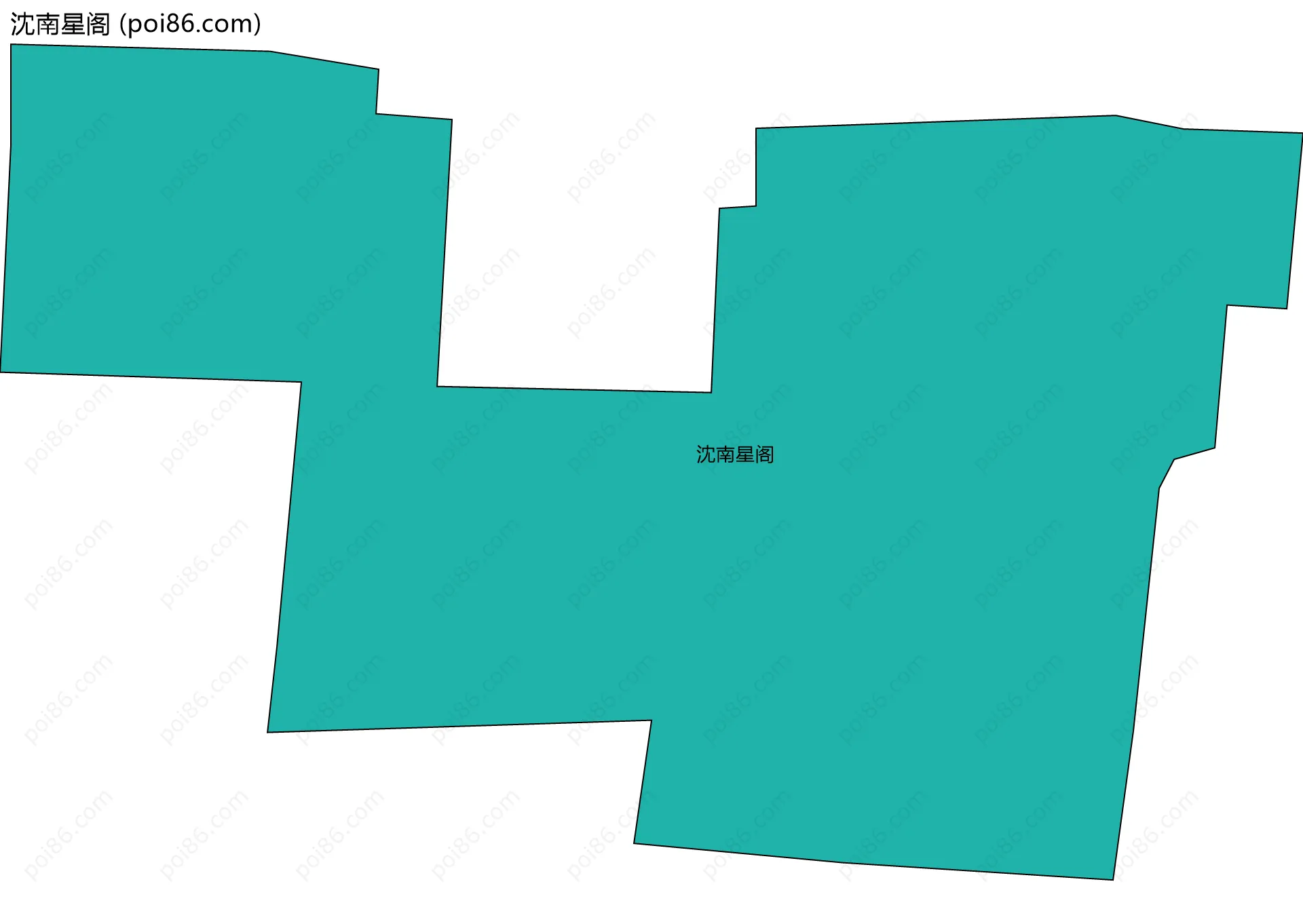 沈南星阁边界地图