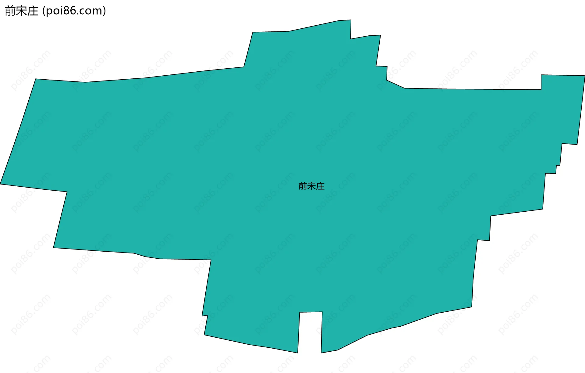 前宋庄边界地图