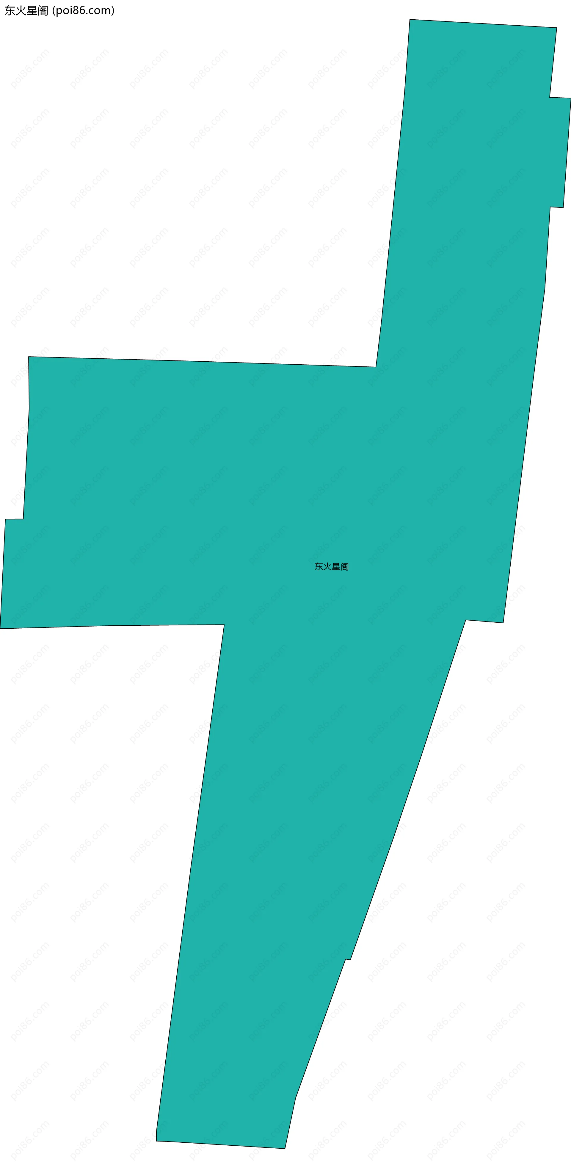 东火星阁边界地图