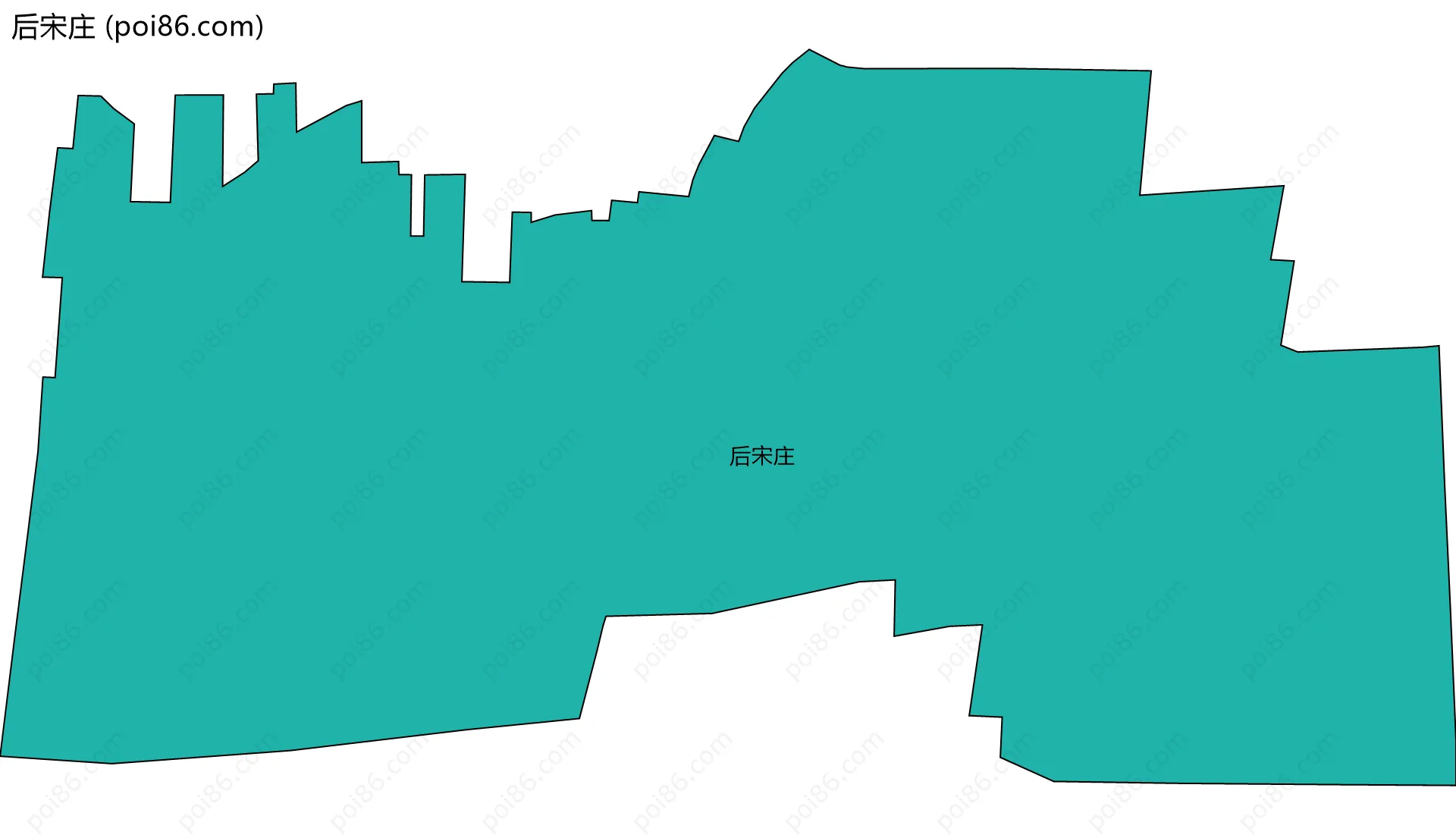 后宋庄边界地图