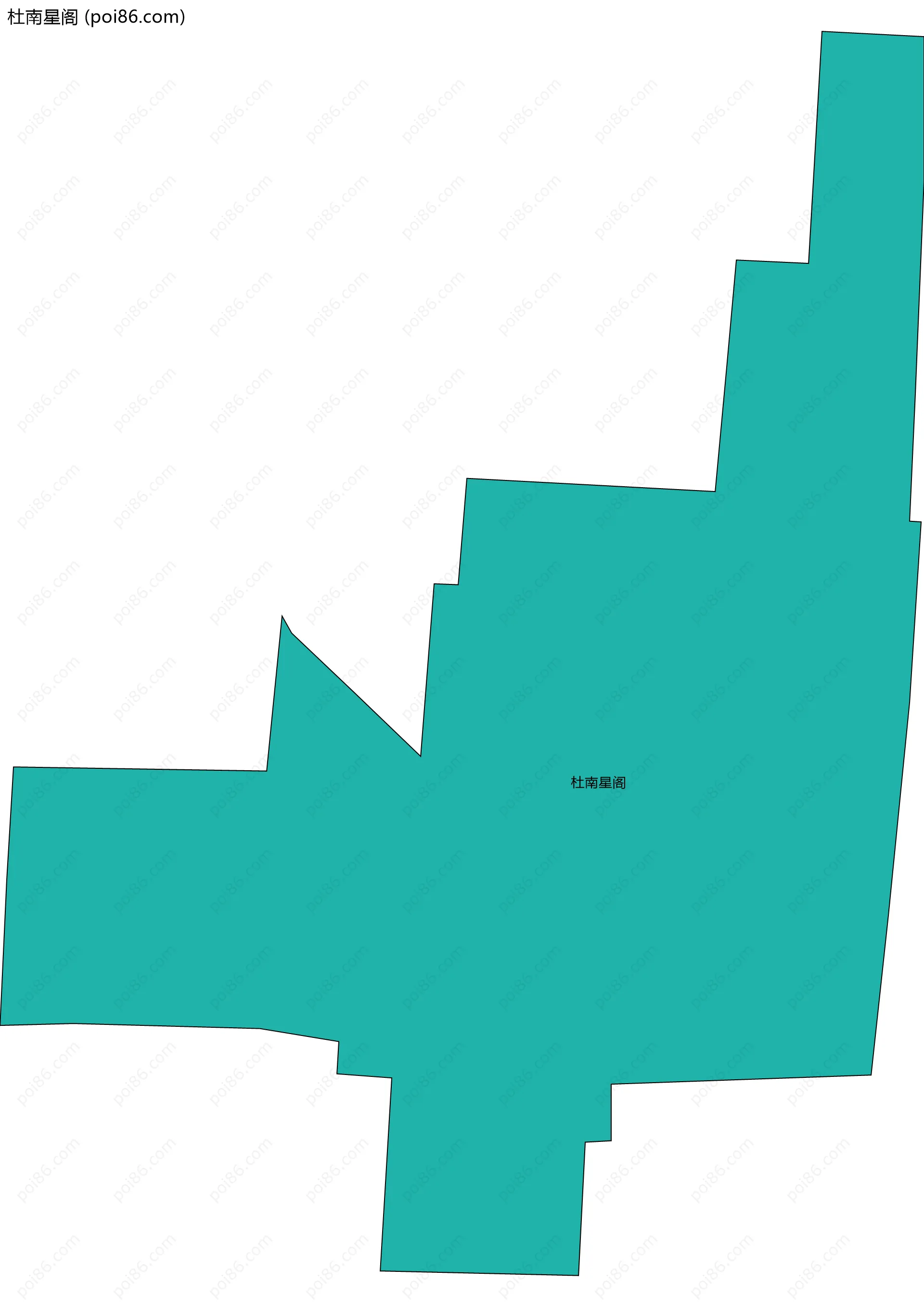 杜南星阁边界地图