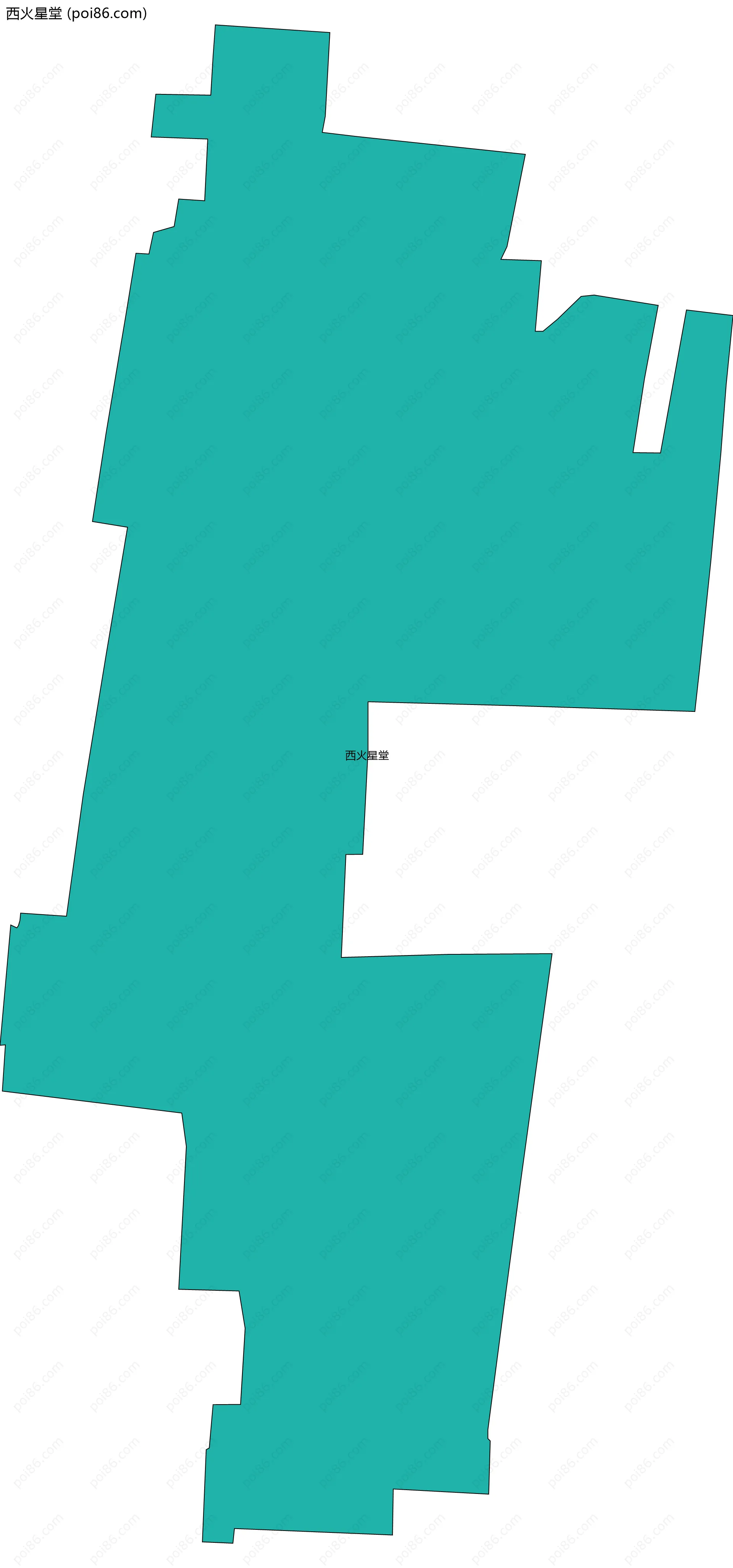 西火星堂边界地图