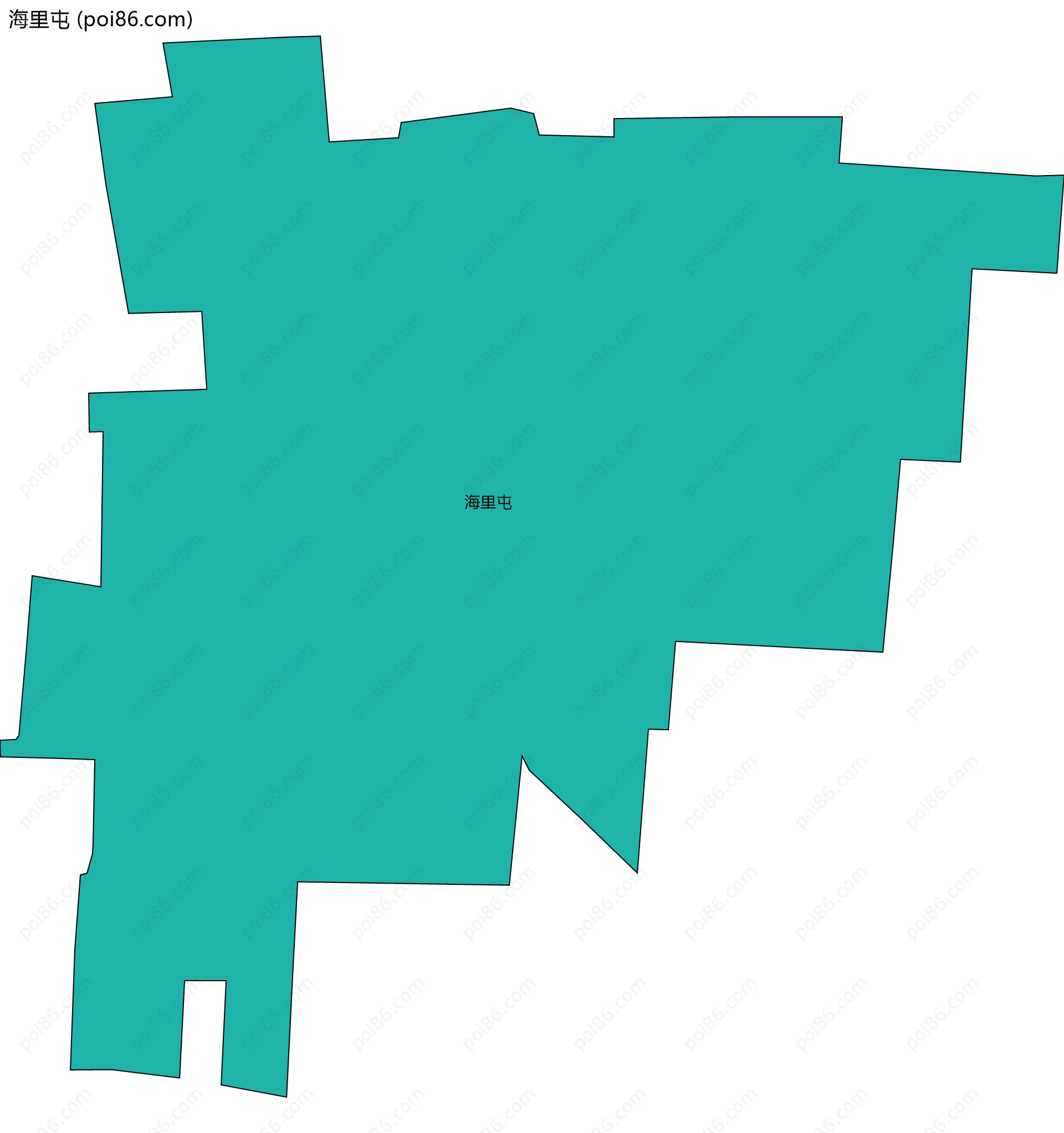 海里屯边界地图