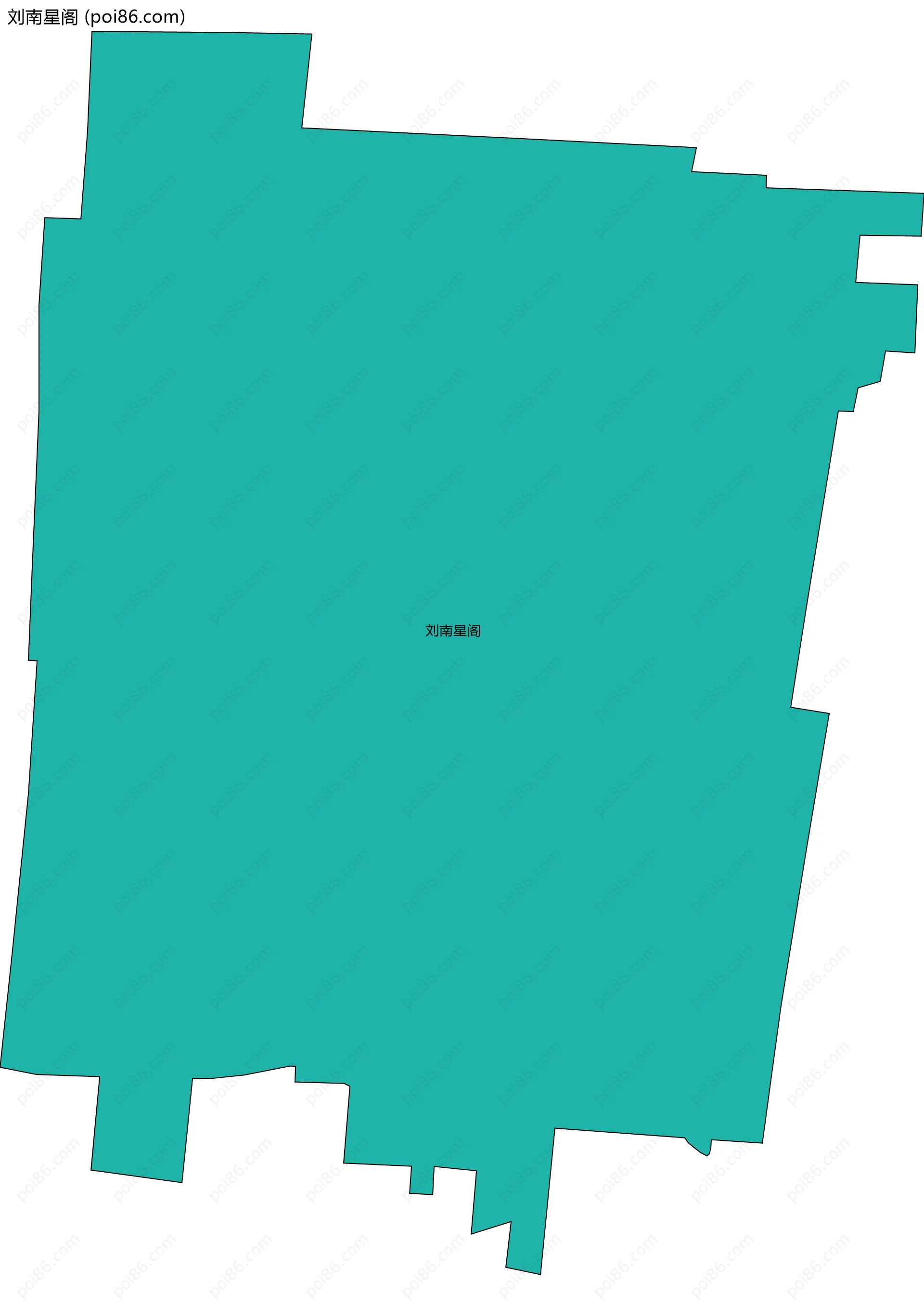 刘南星阁边界地图