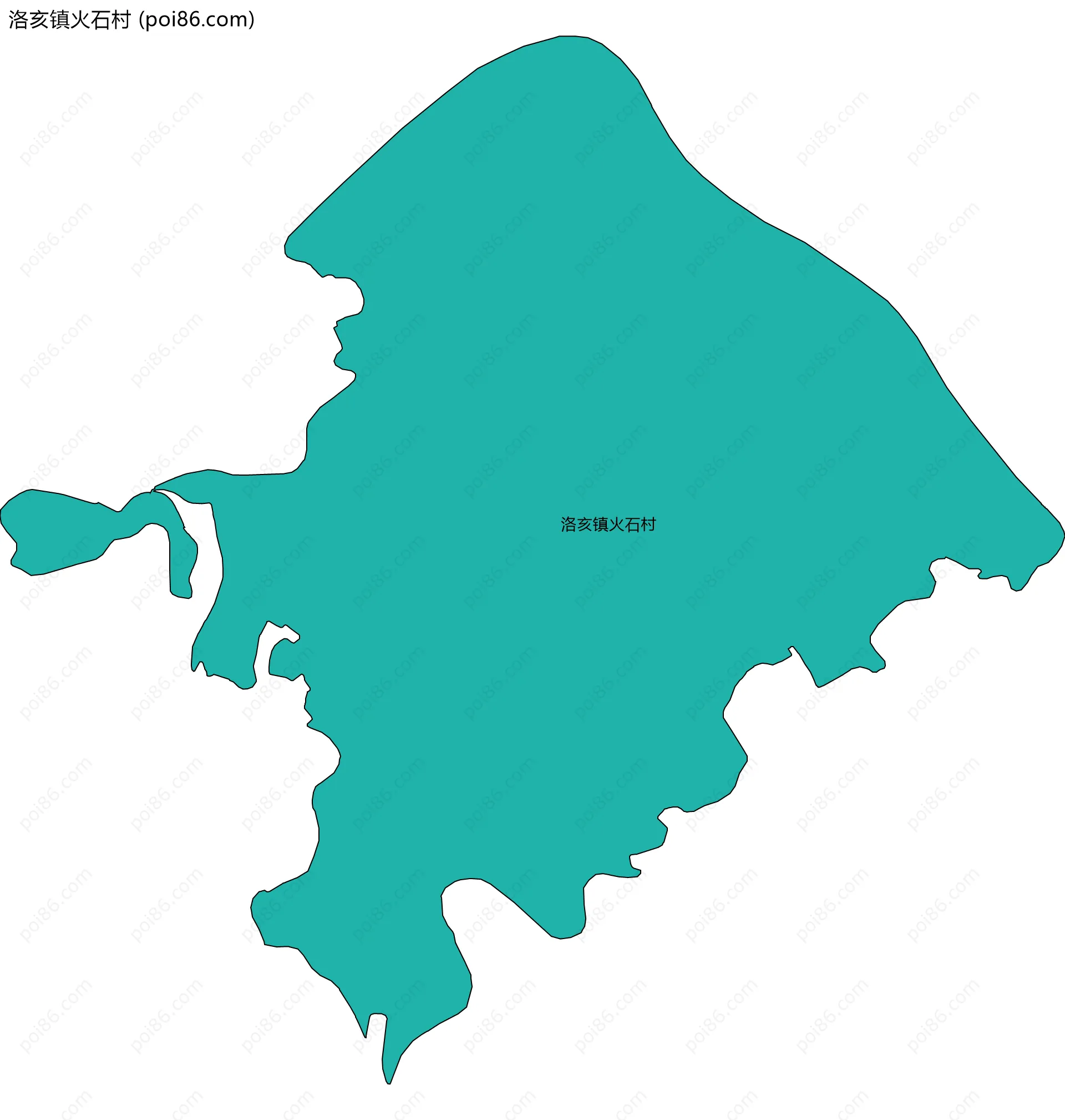 洛亥镇火石村边界地图