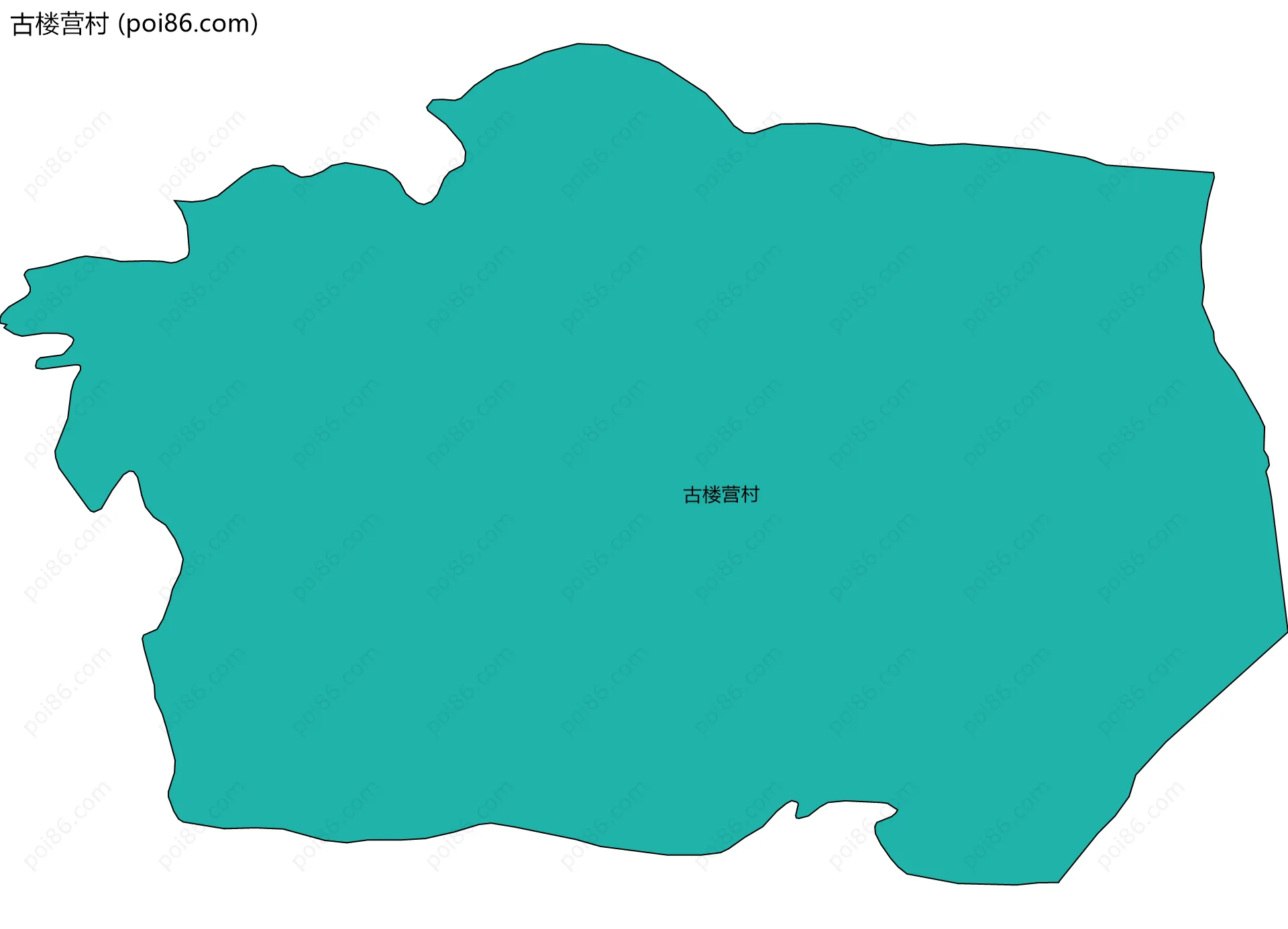 古楼营村边界地图