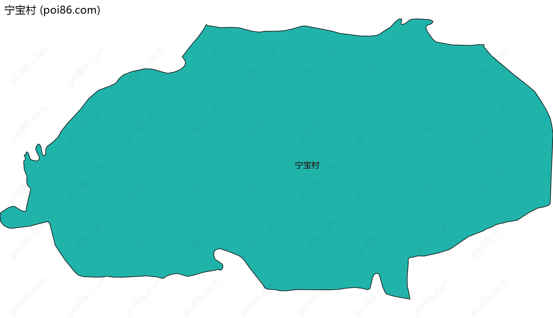 宁宝村边界地图