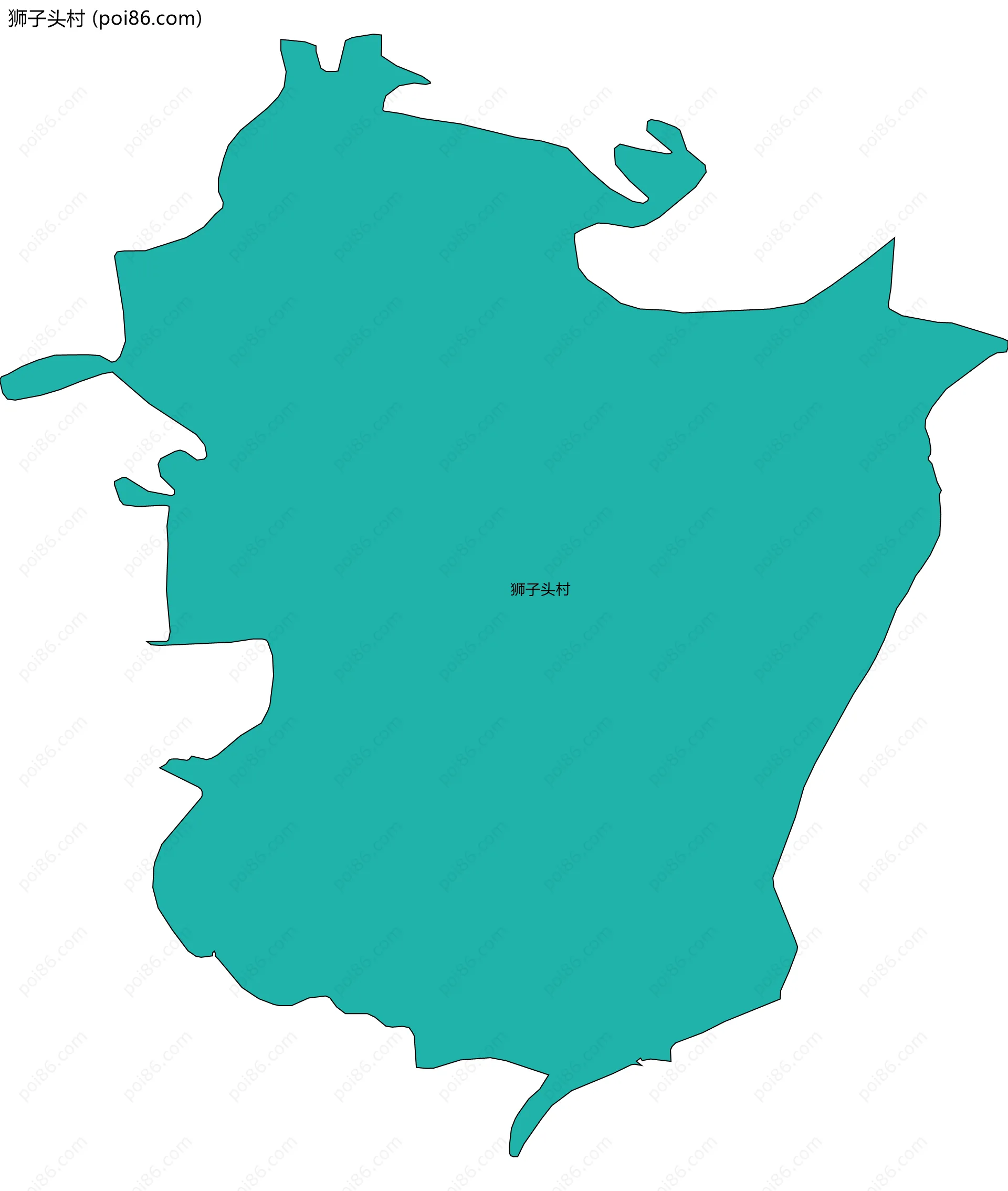 狮子头村边界地图