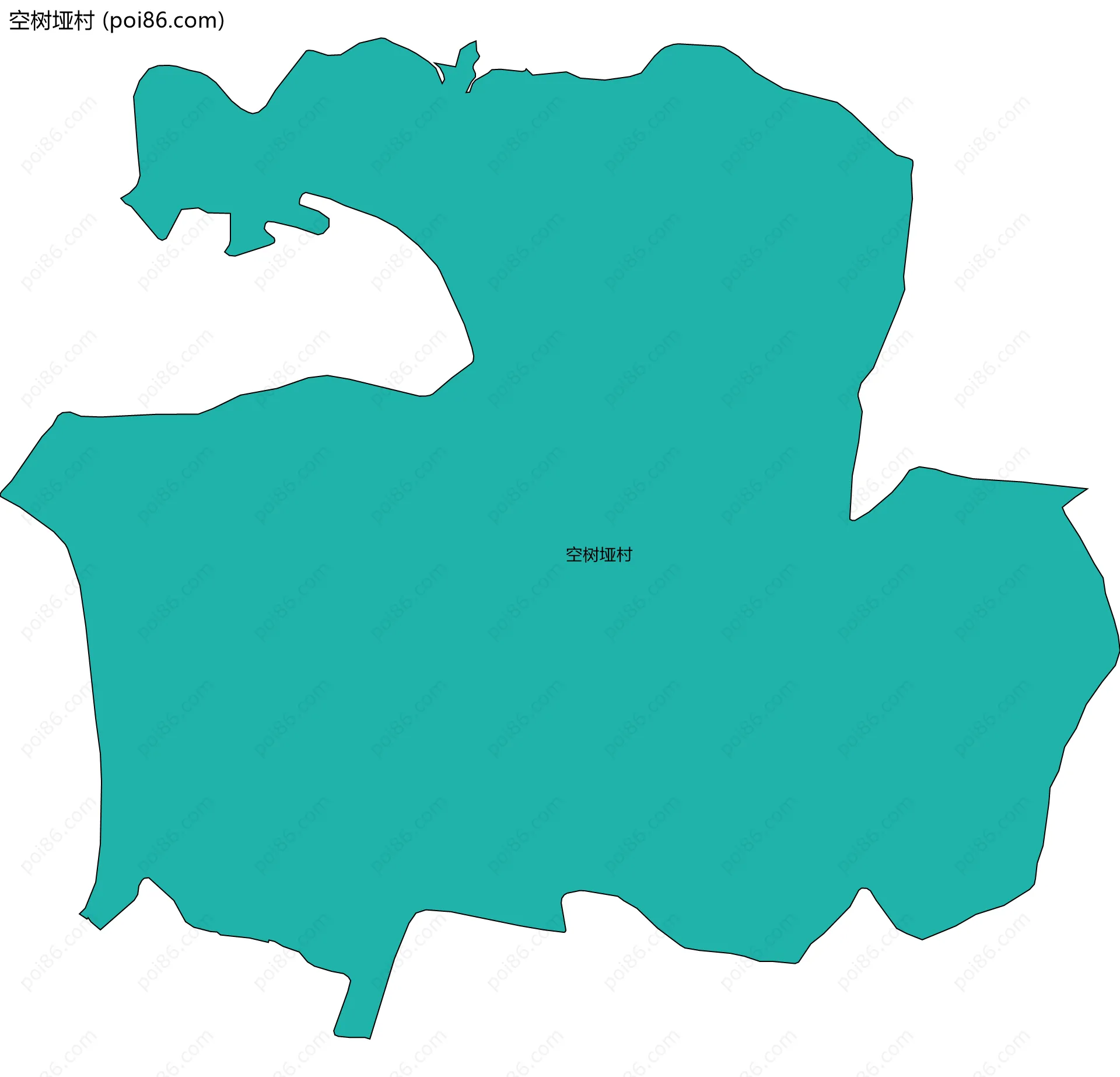 空树垭村边界地图