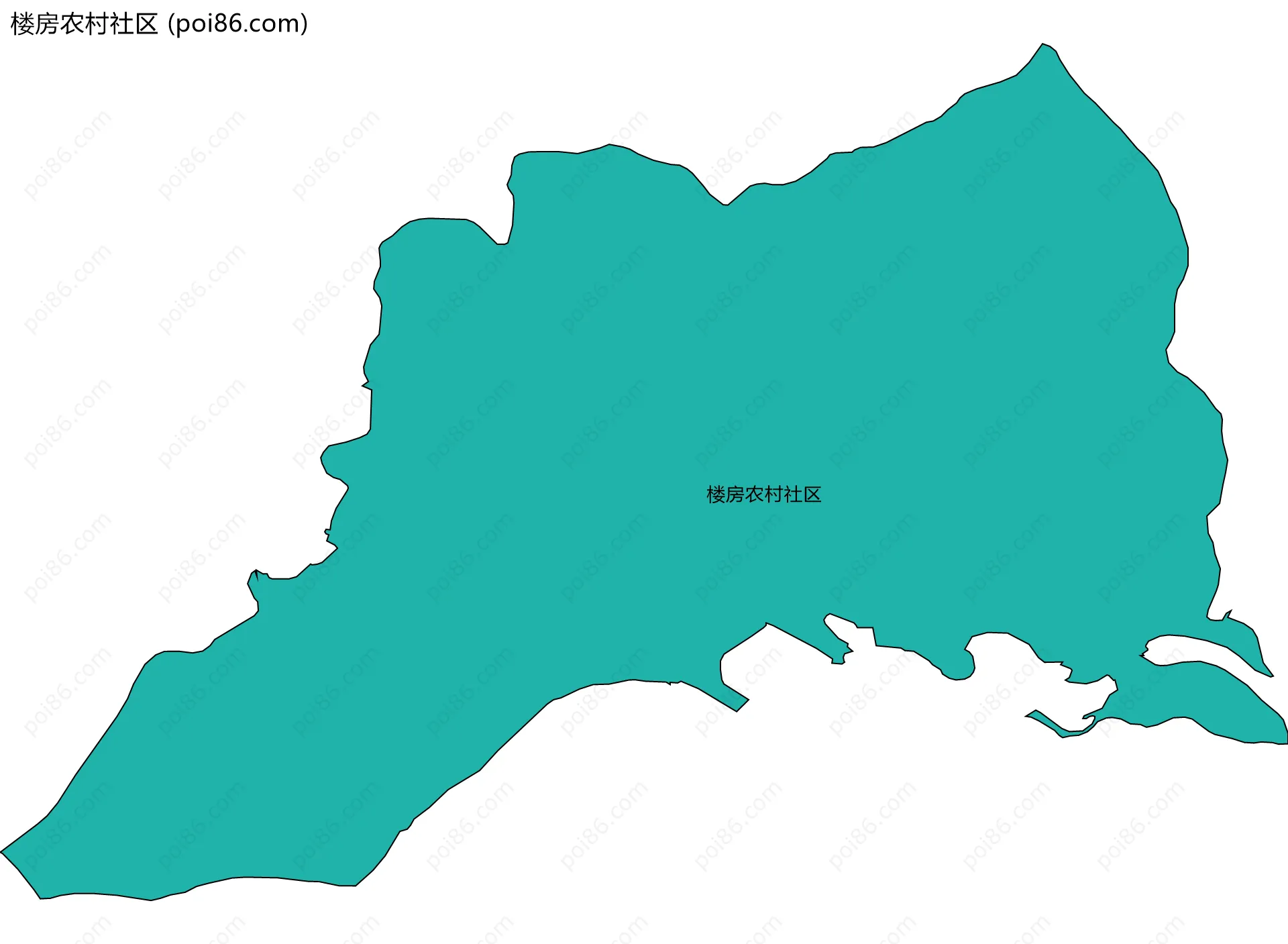 楼房农村社区边界地图