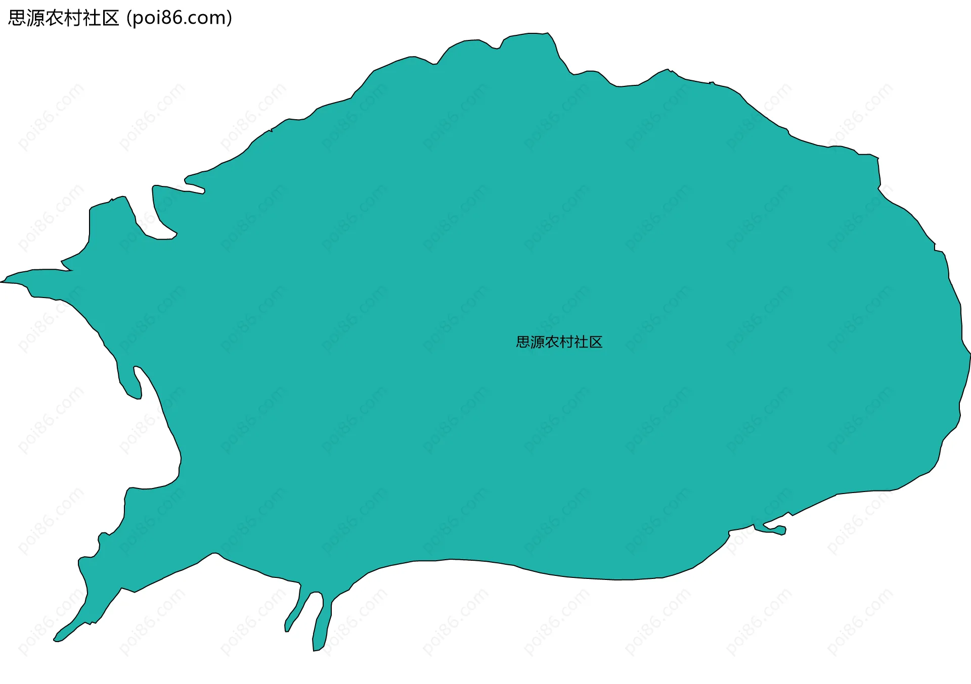 思源农村社区边界地图