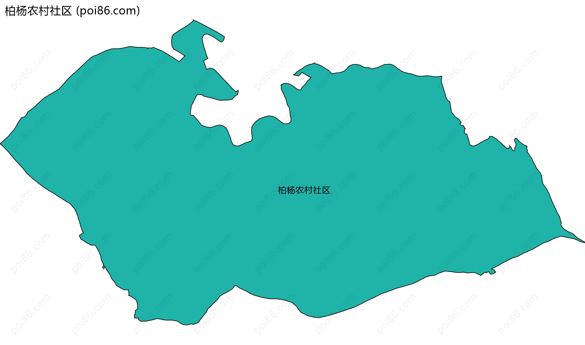 柏杨农村社区边界地图