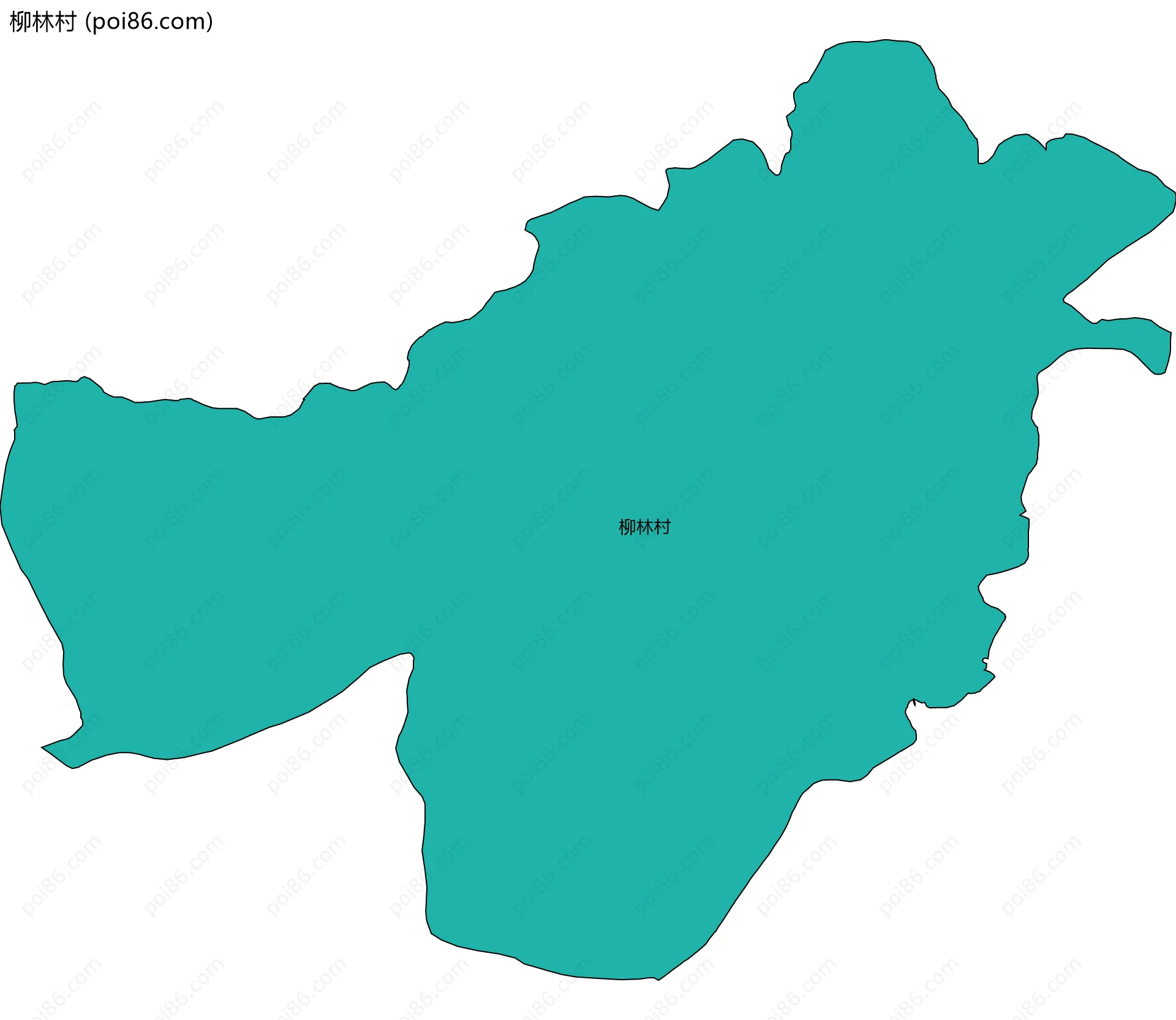 柳林村边界地图