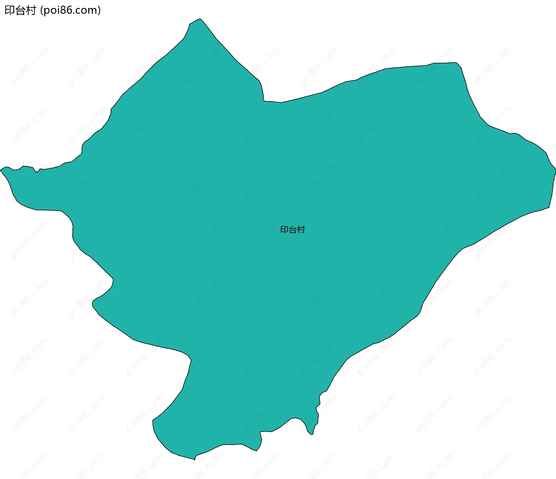 印台村边界地图