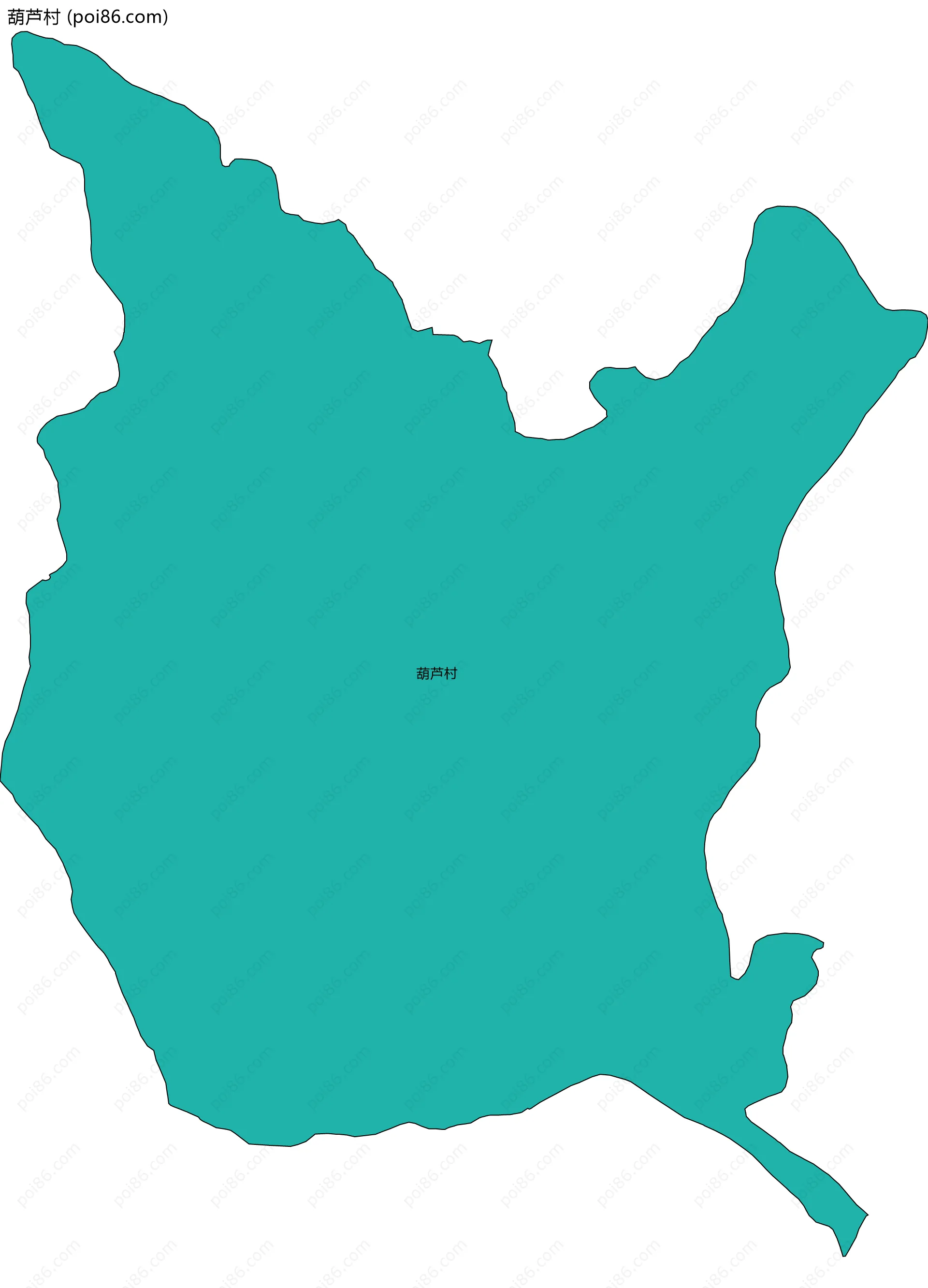 葫芦村边界地图