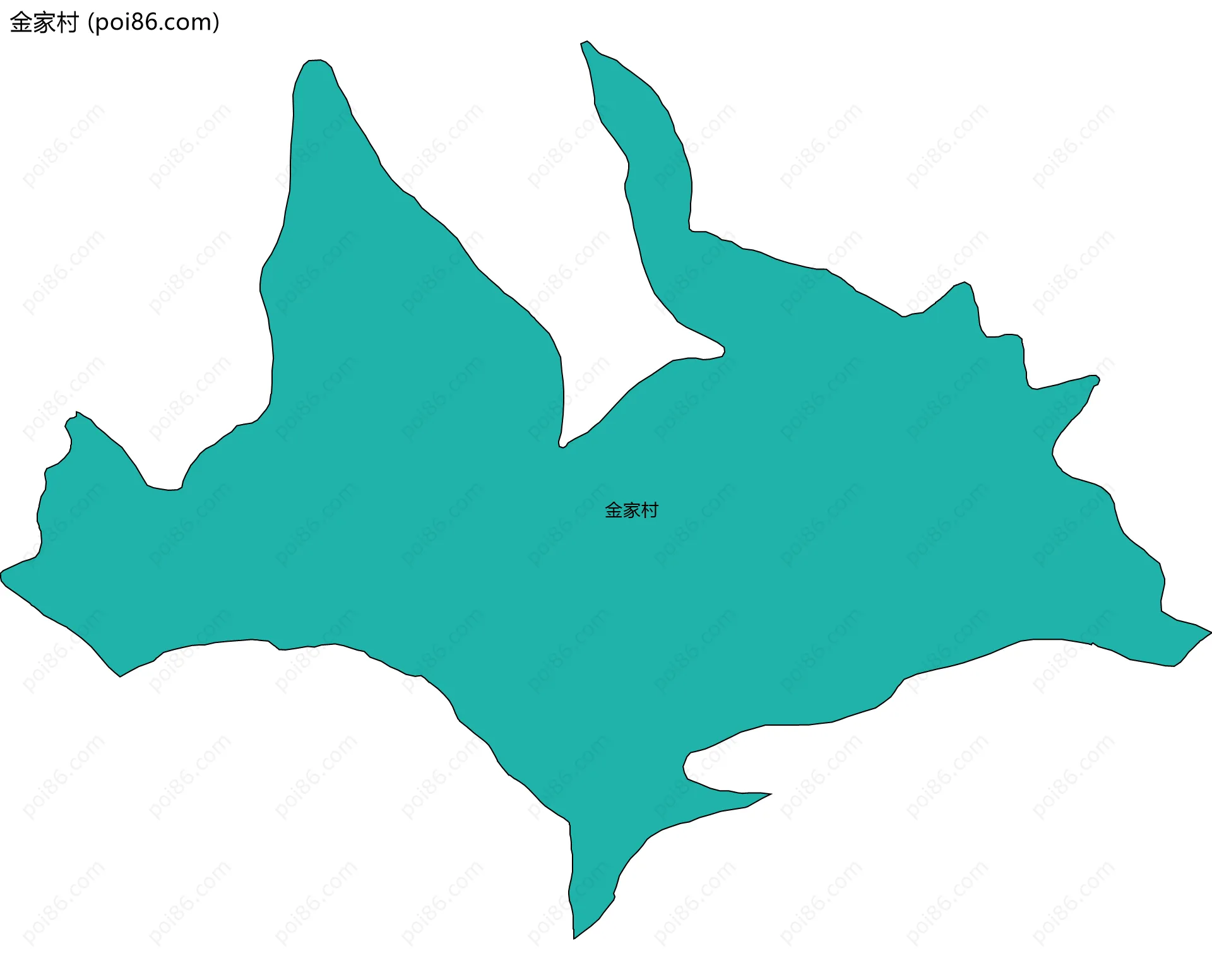 金家村边界地图