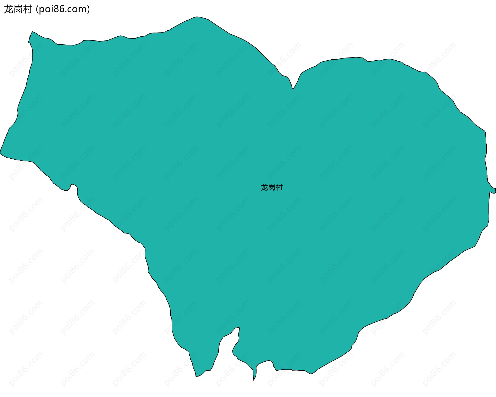 龙岗村边界地图