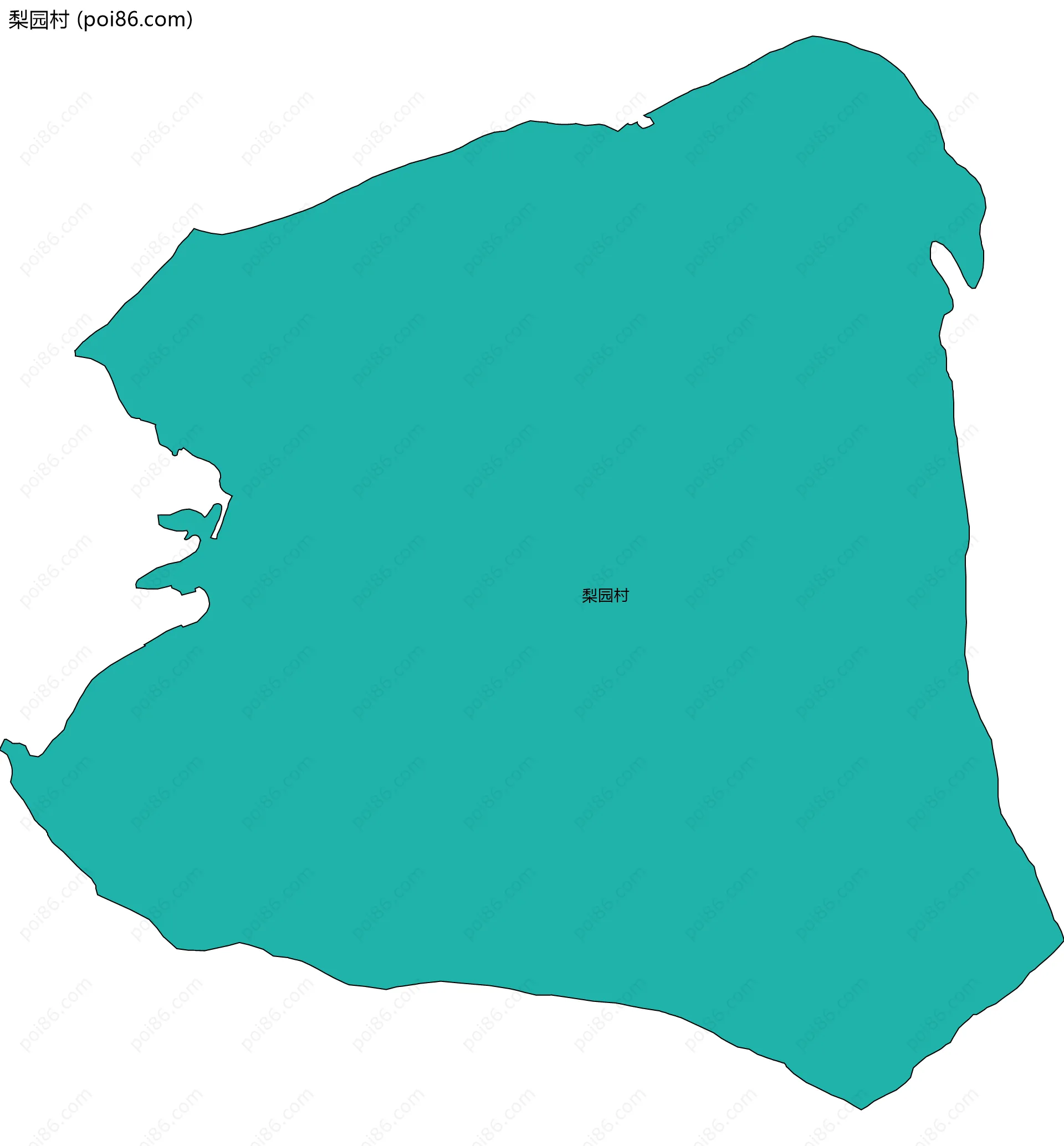 梨园村边界地图