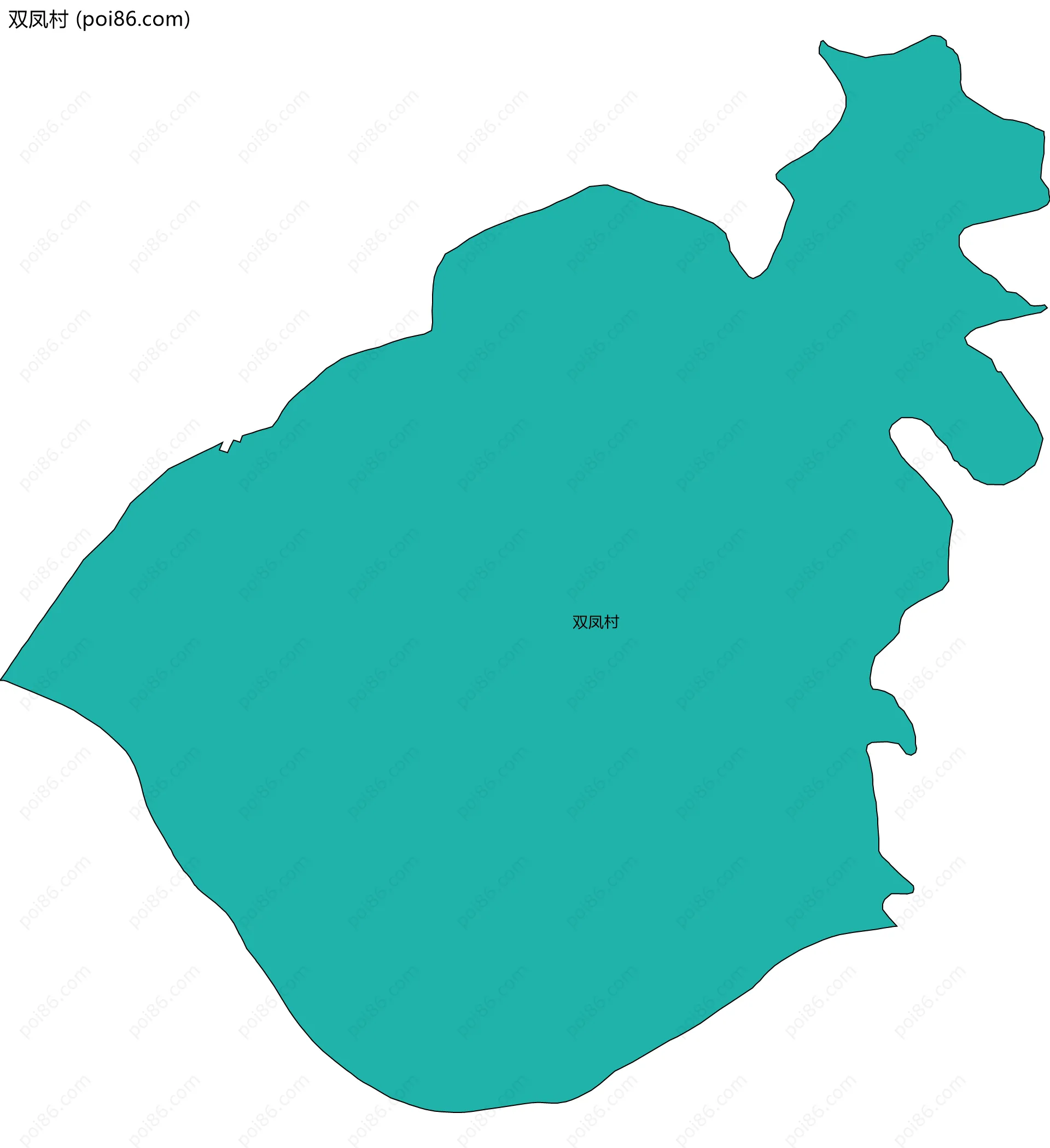 双凤村边界地图