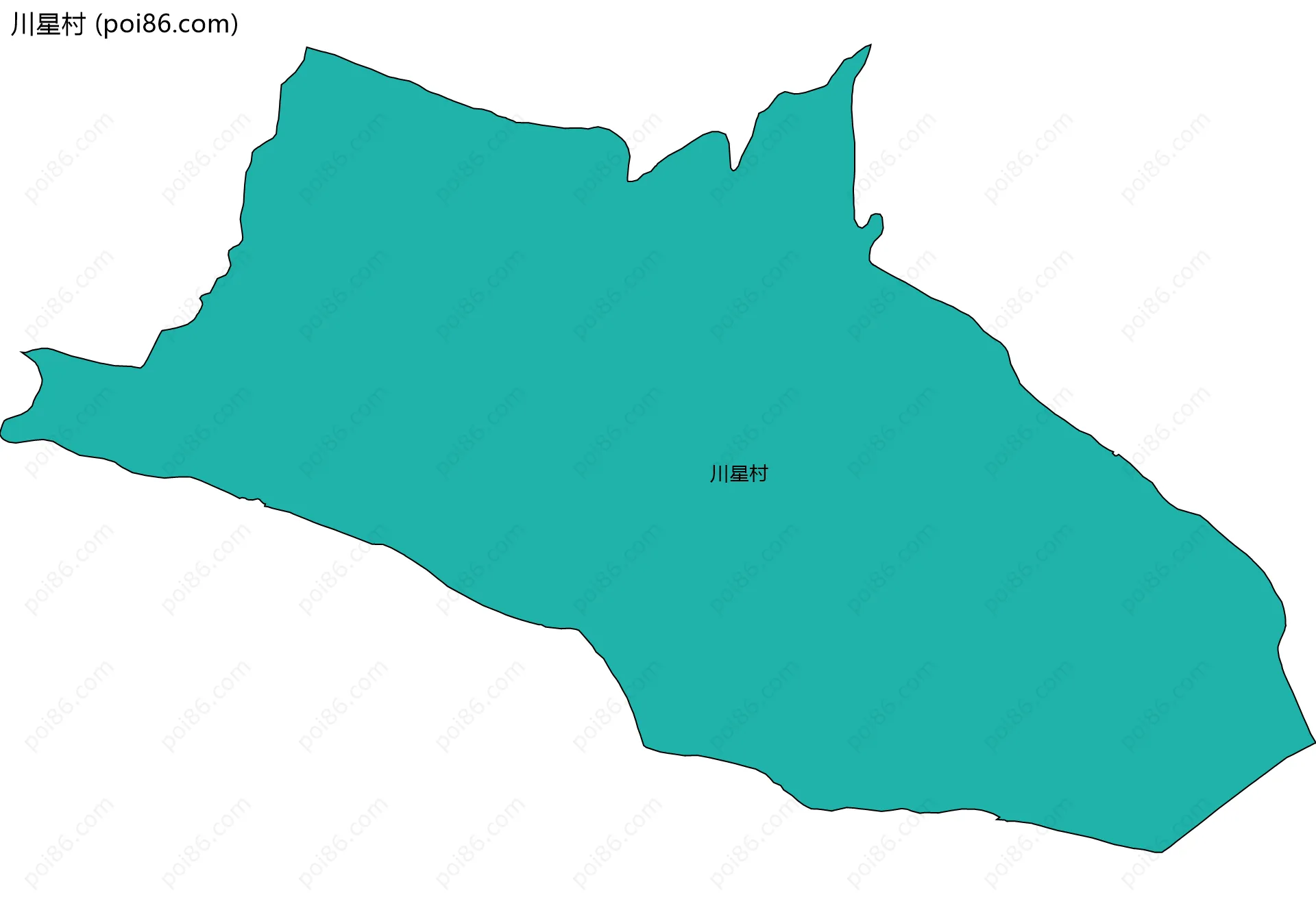 川星村边界地图
