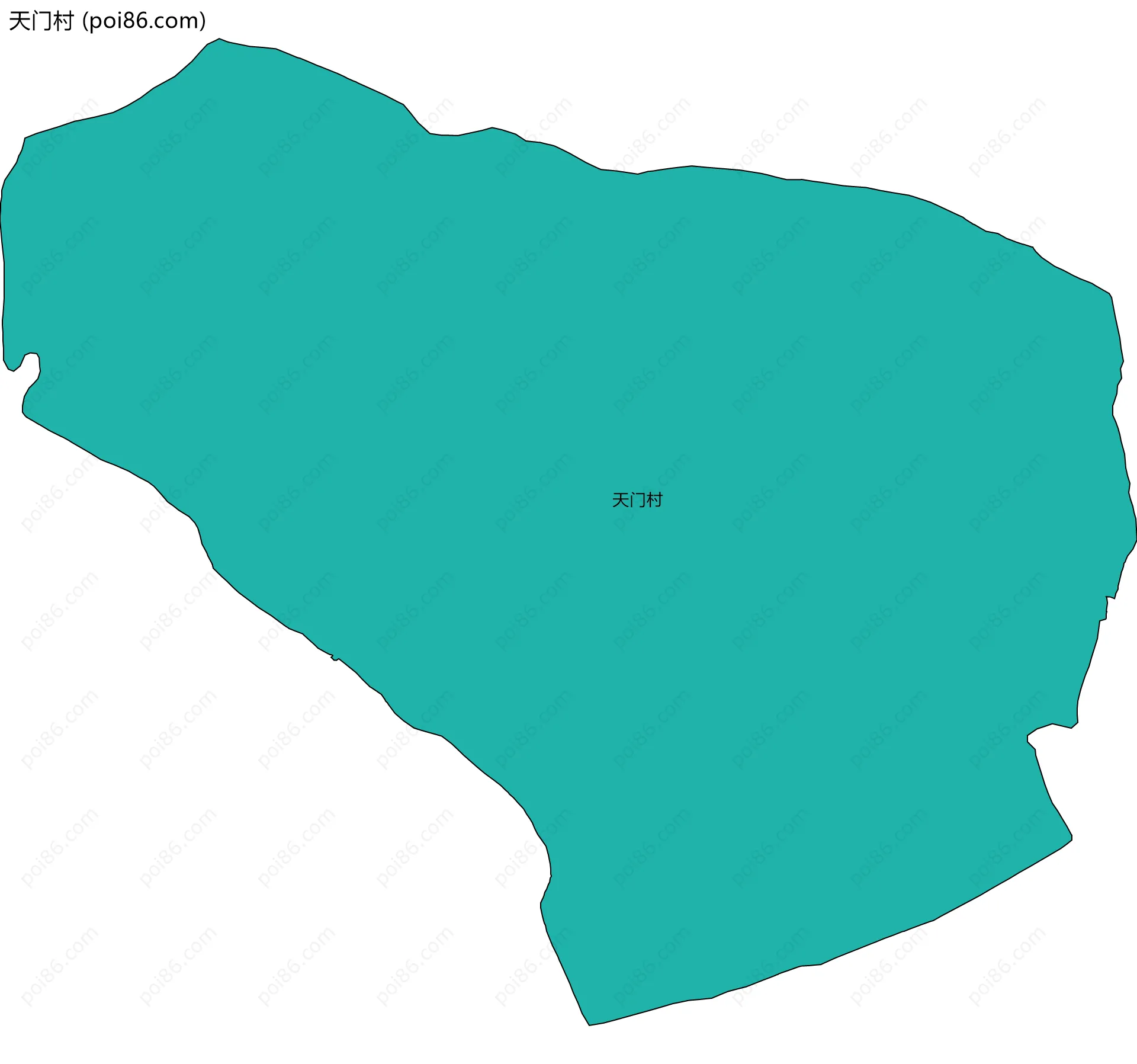 天门村边界地图
