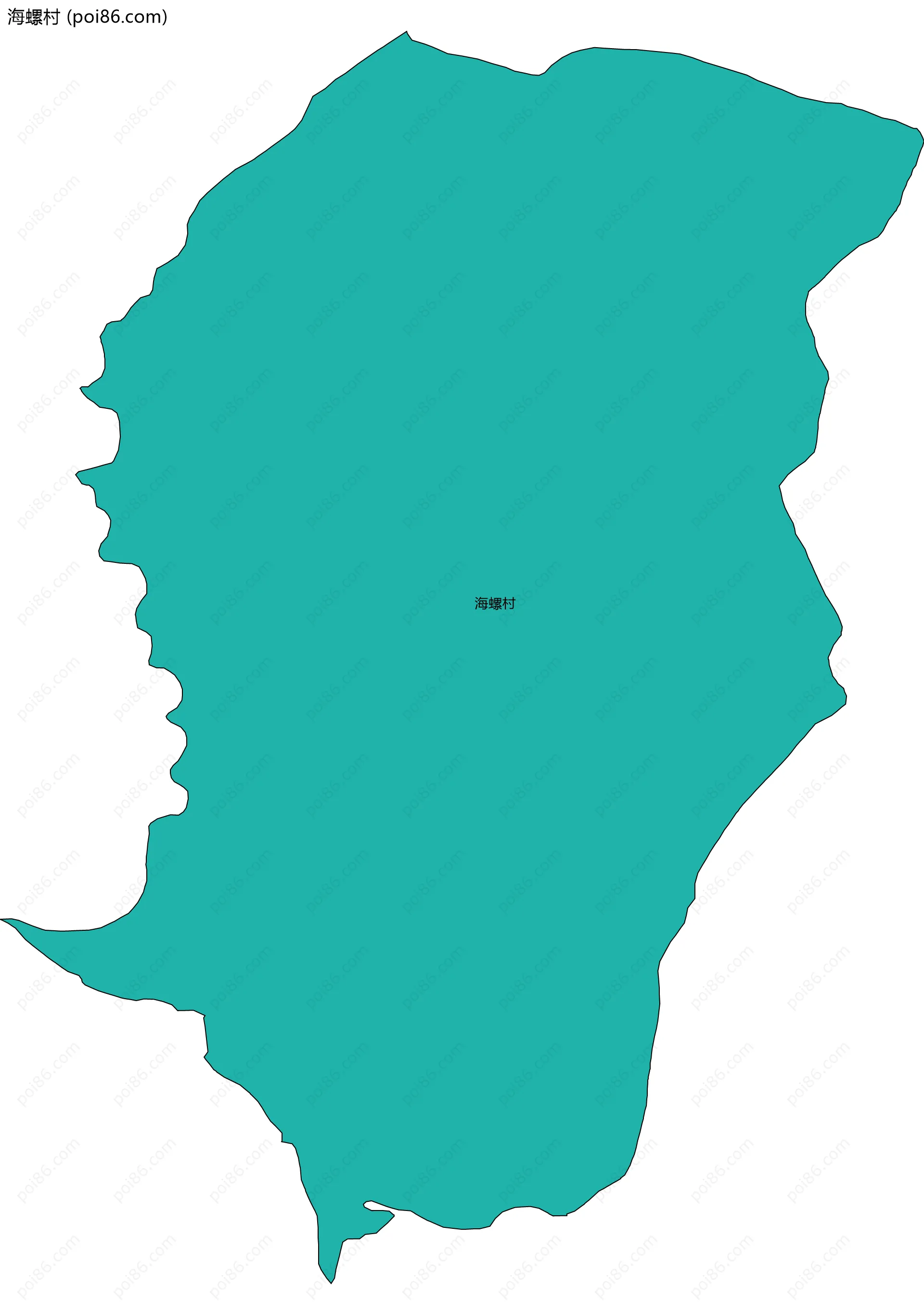 海螺村边界地图