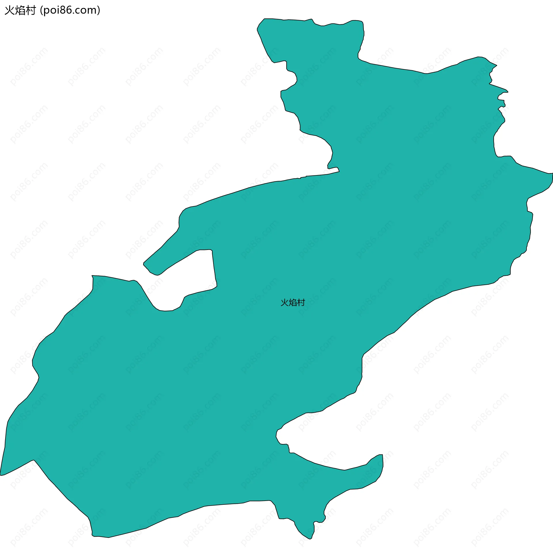 火焰村边界地图