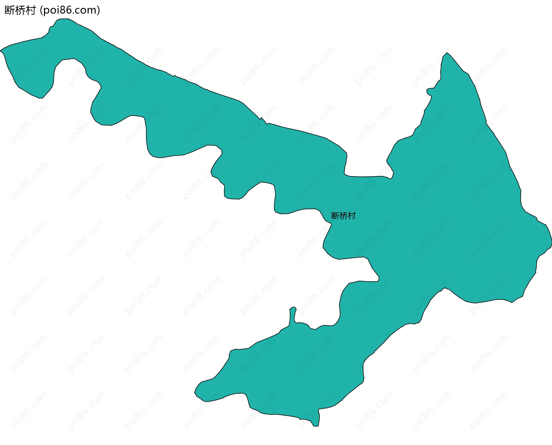 断桥村边界地图