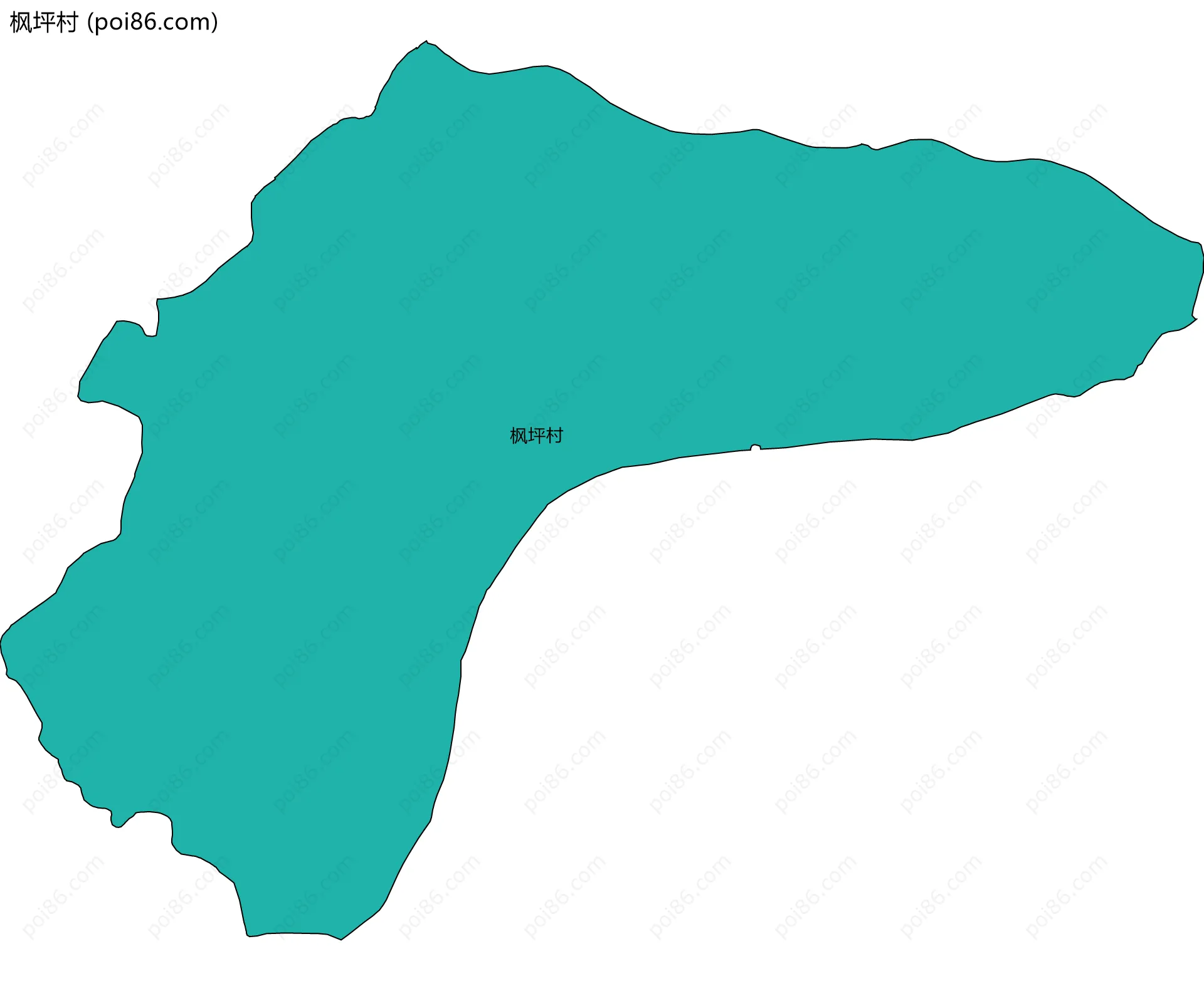 枫坪村边界地图