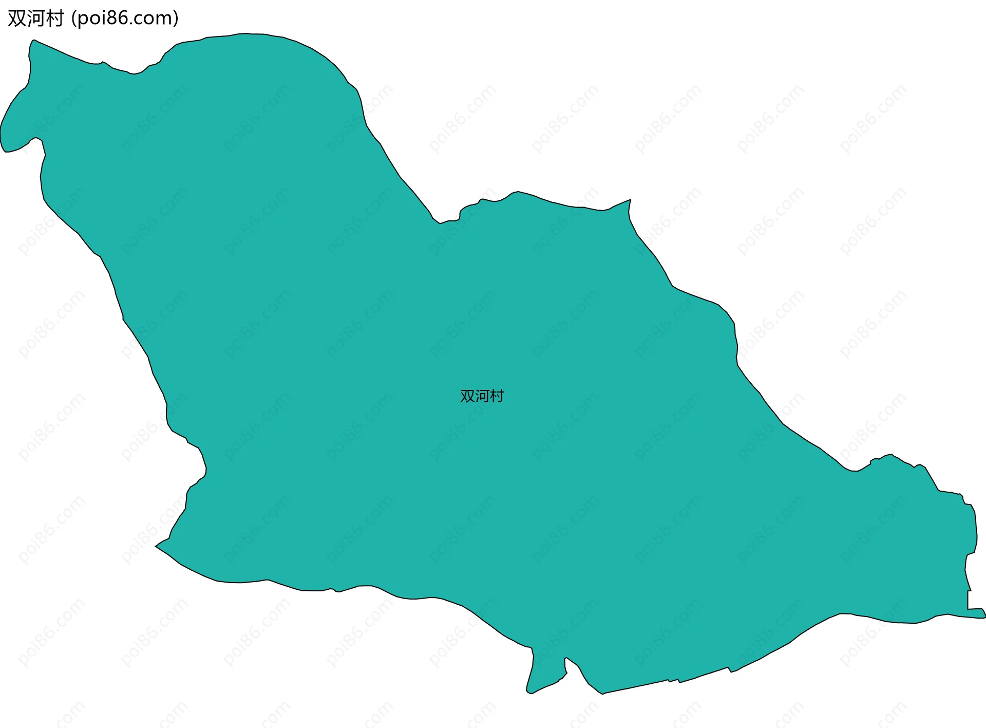 双河村边界地图