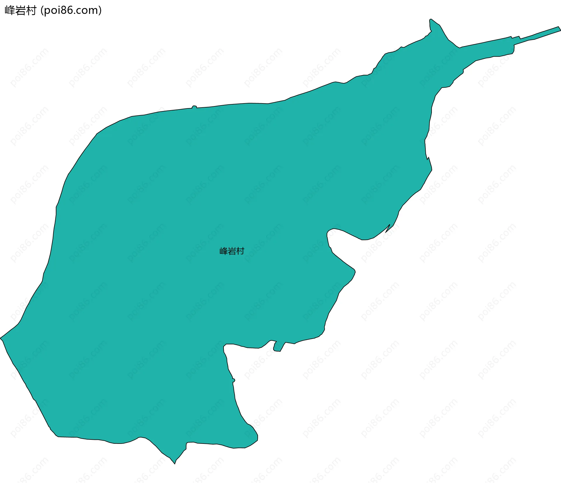 峰岩村边界地图