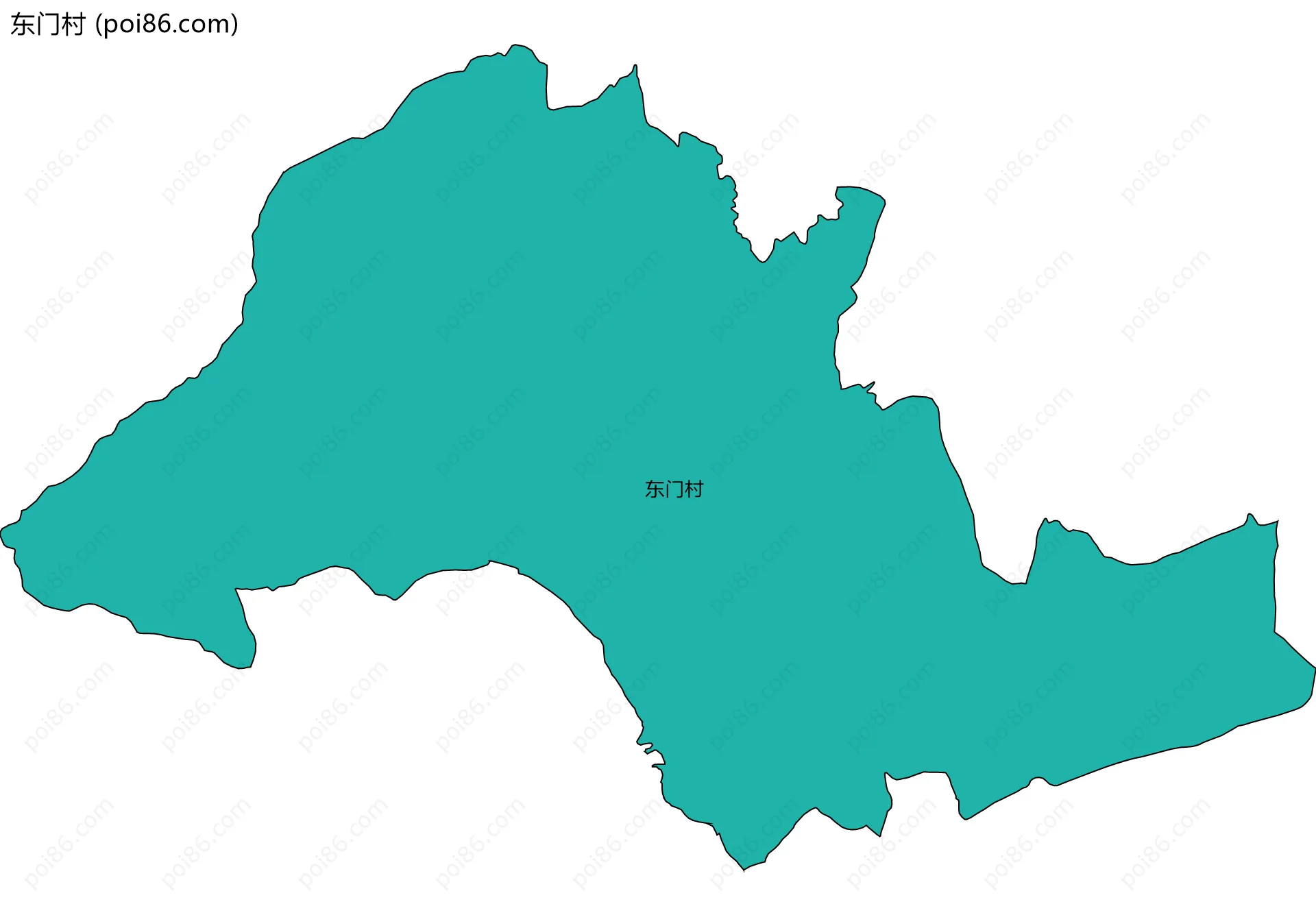 东门村边界地图