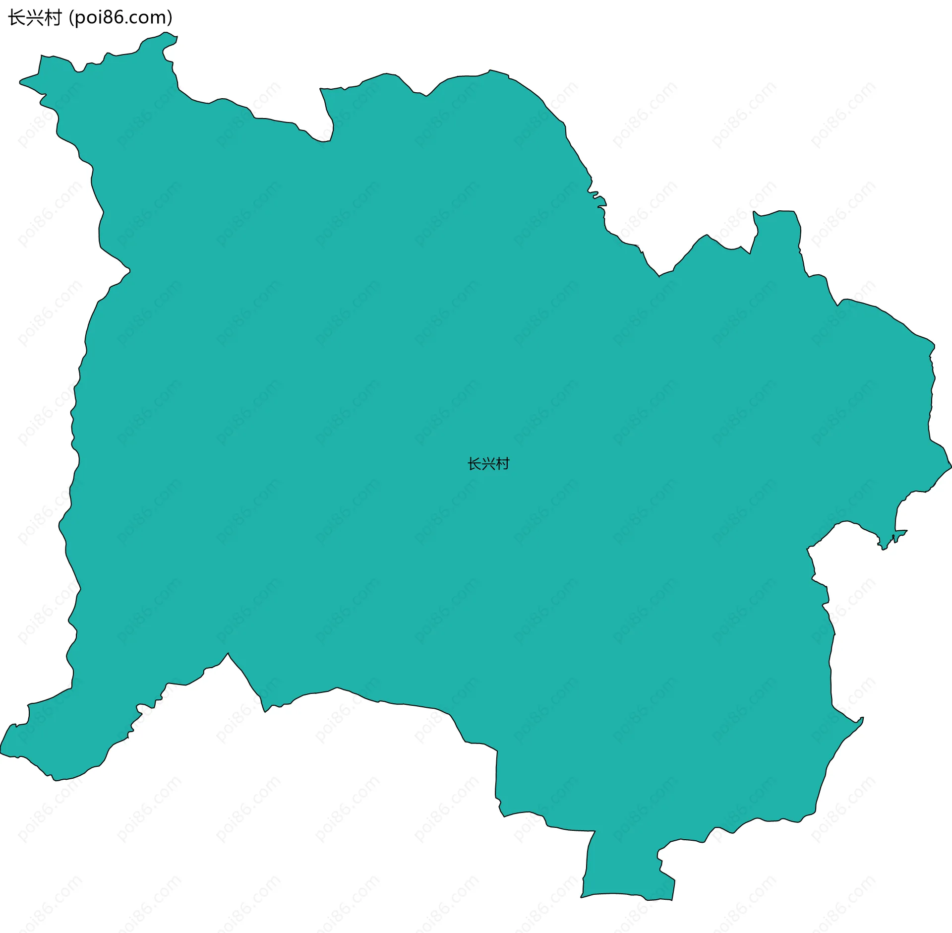 长兴村边界地图