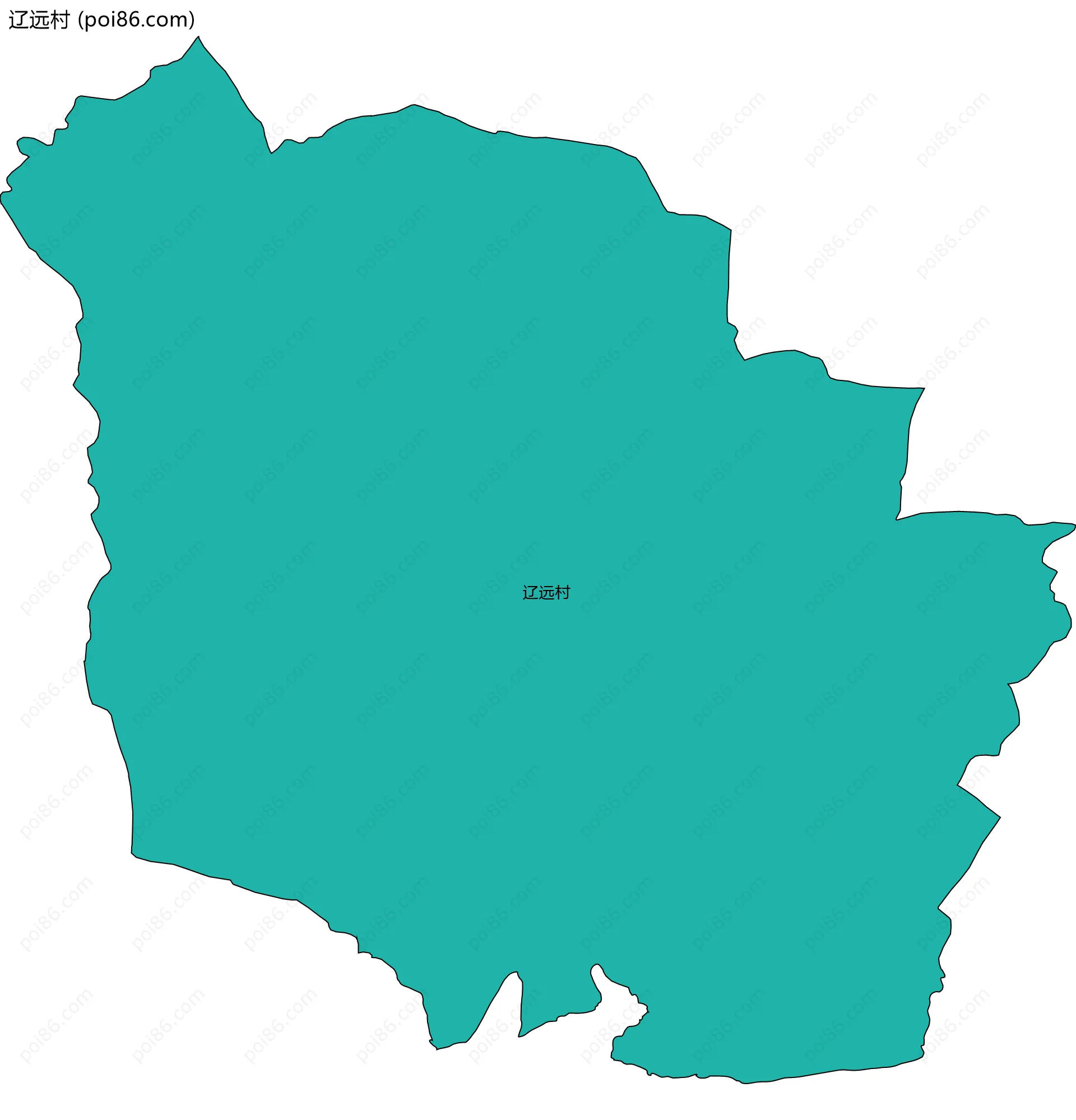辽远村边界地图