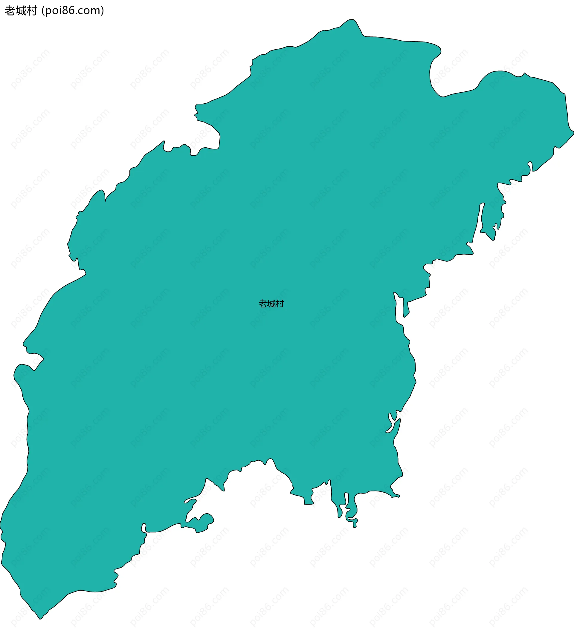 老城村边界地图