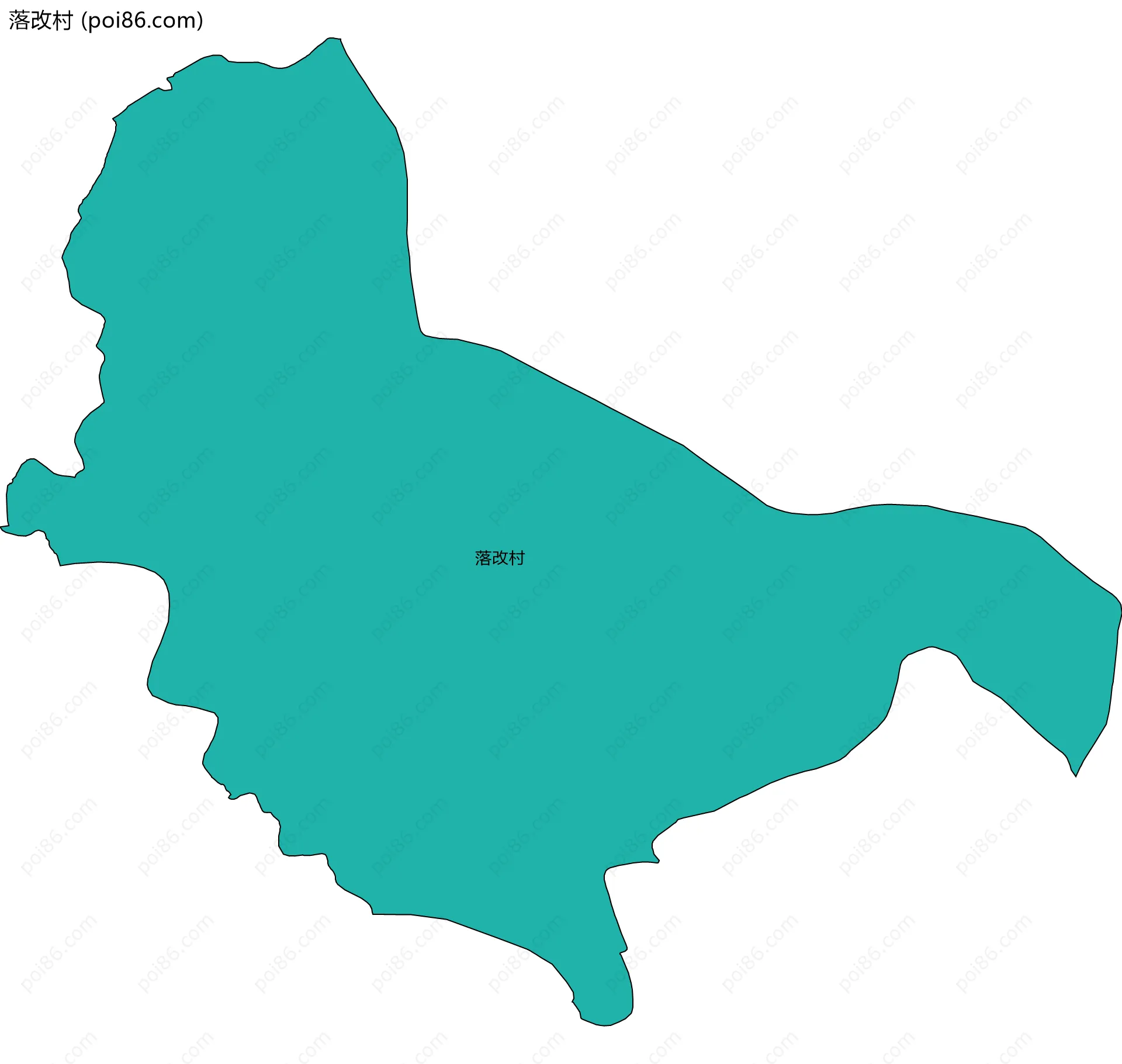 落改村边界地图