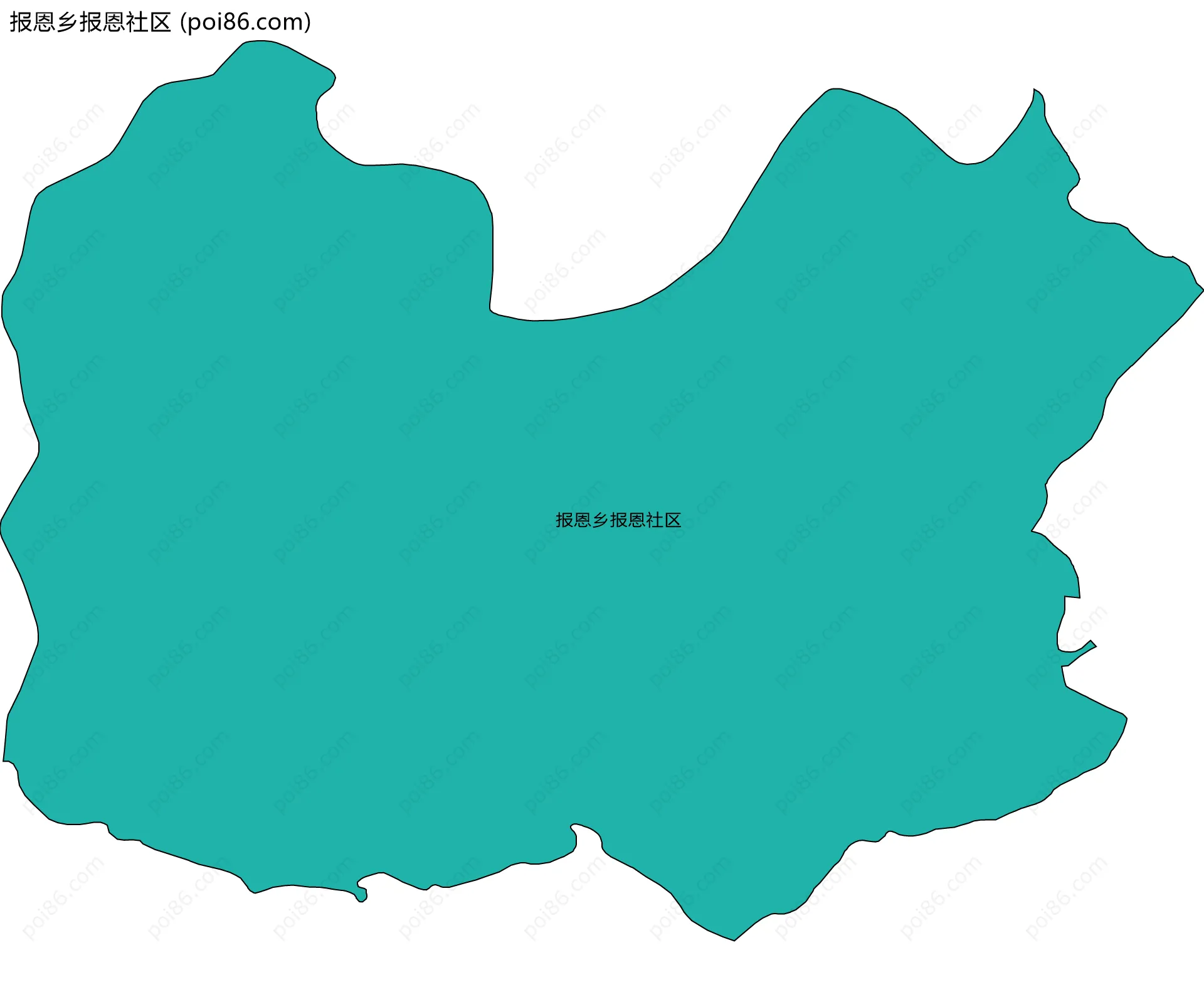 报恩乡报恩社区边界地图