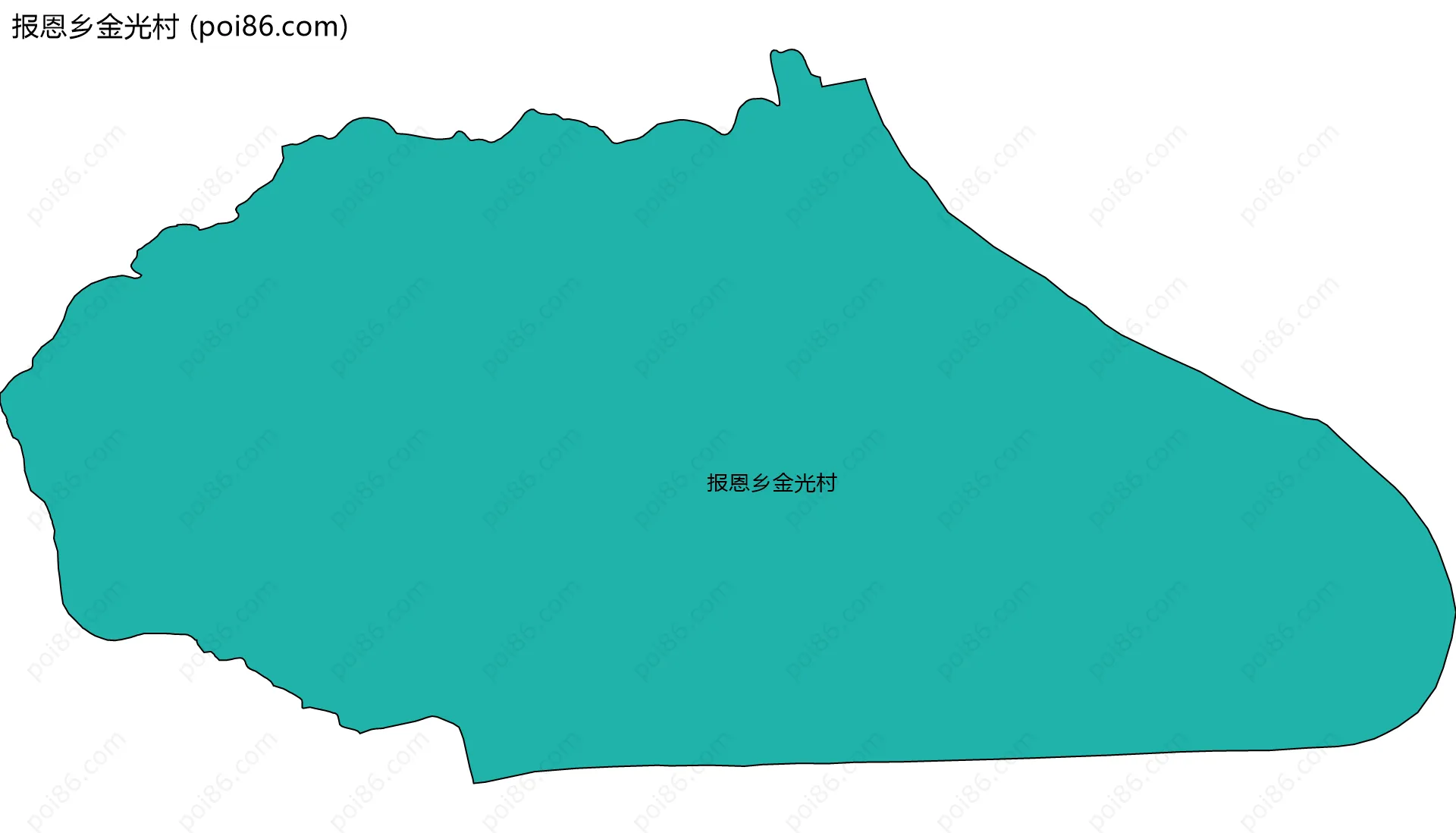 报恩乡金光村边界地图