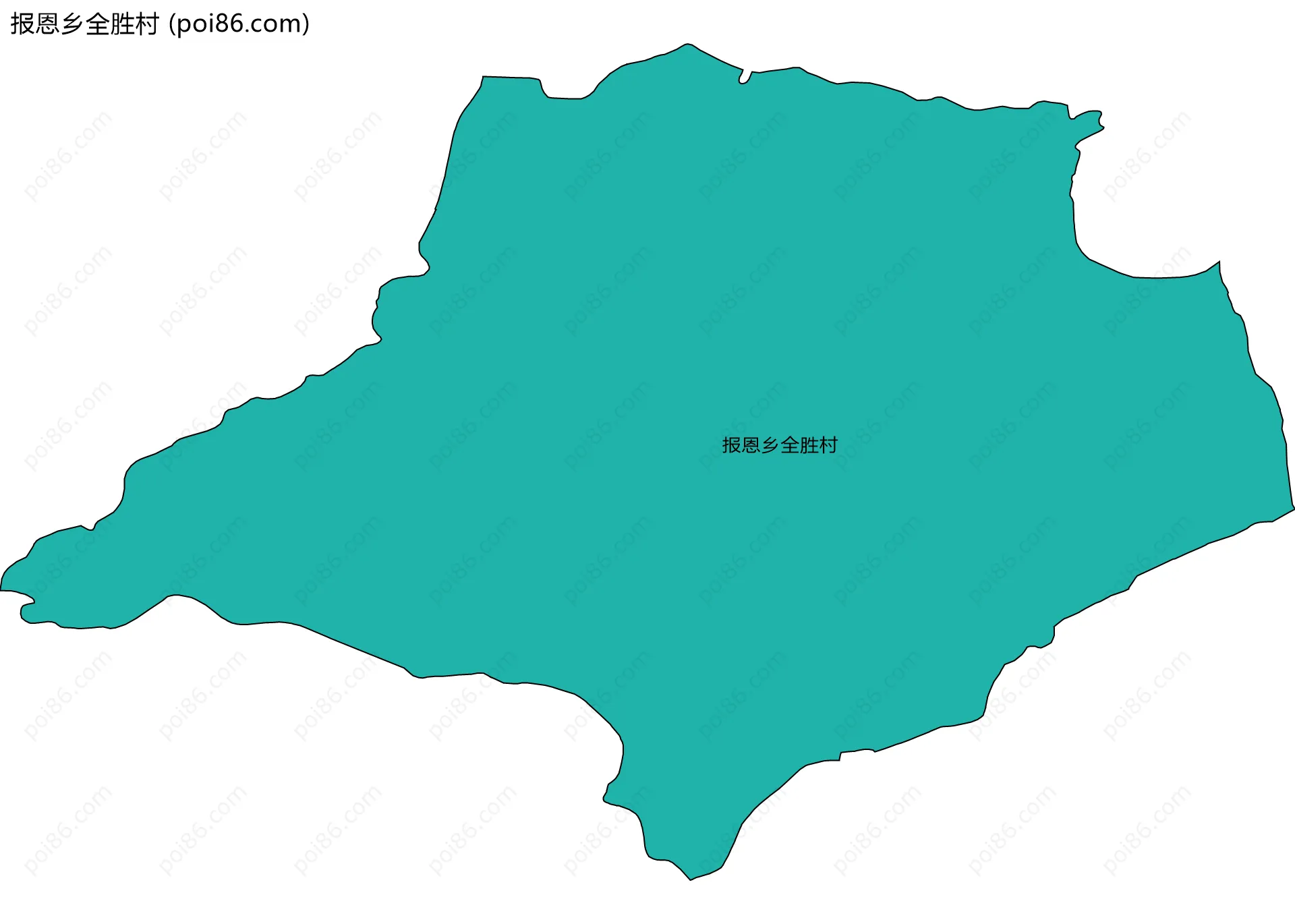 报恩乡全胜村边界地图