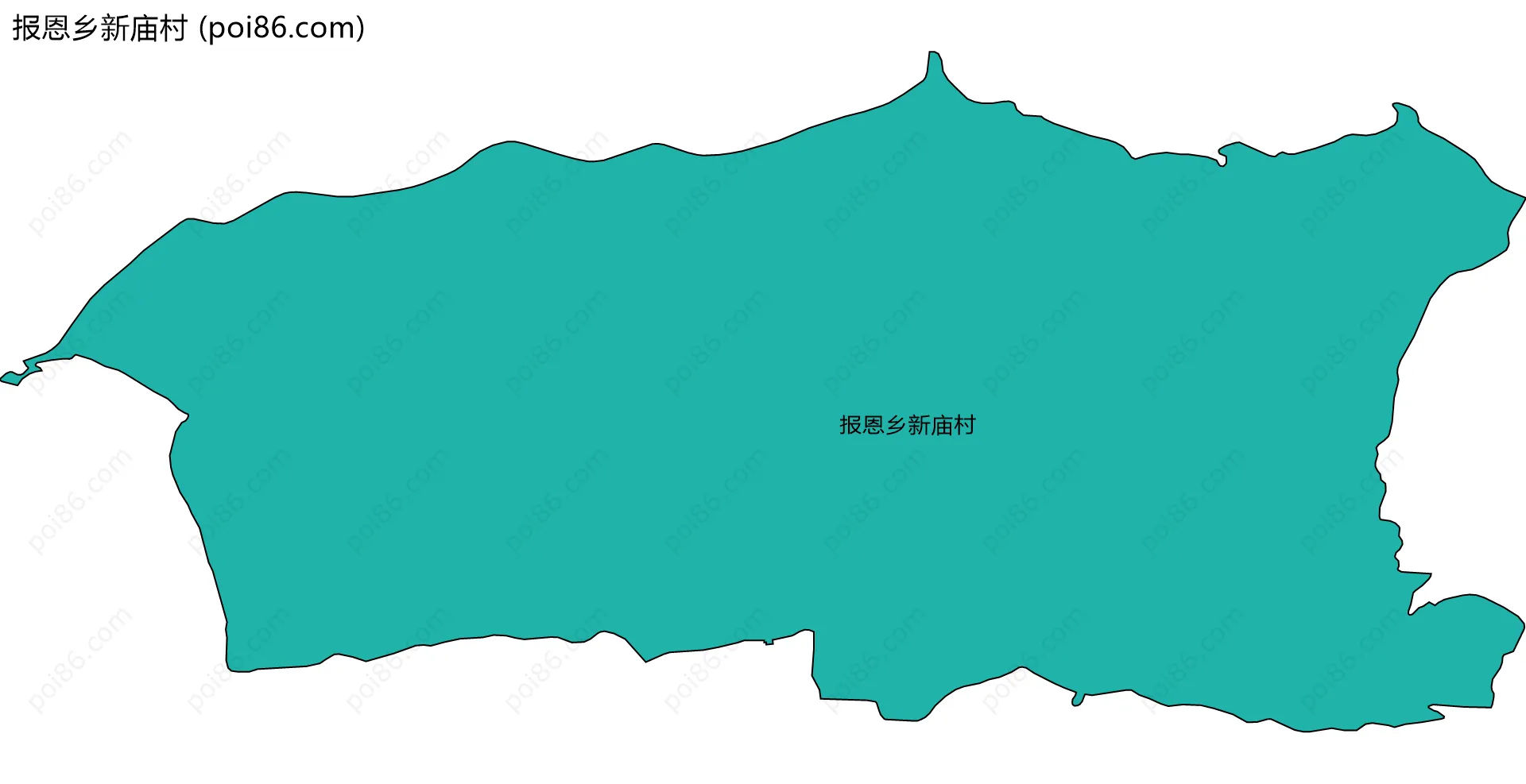 报恩乡新庙村边界地图