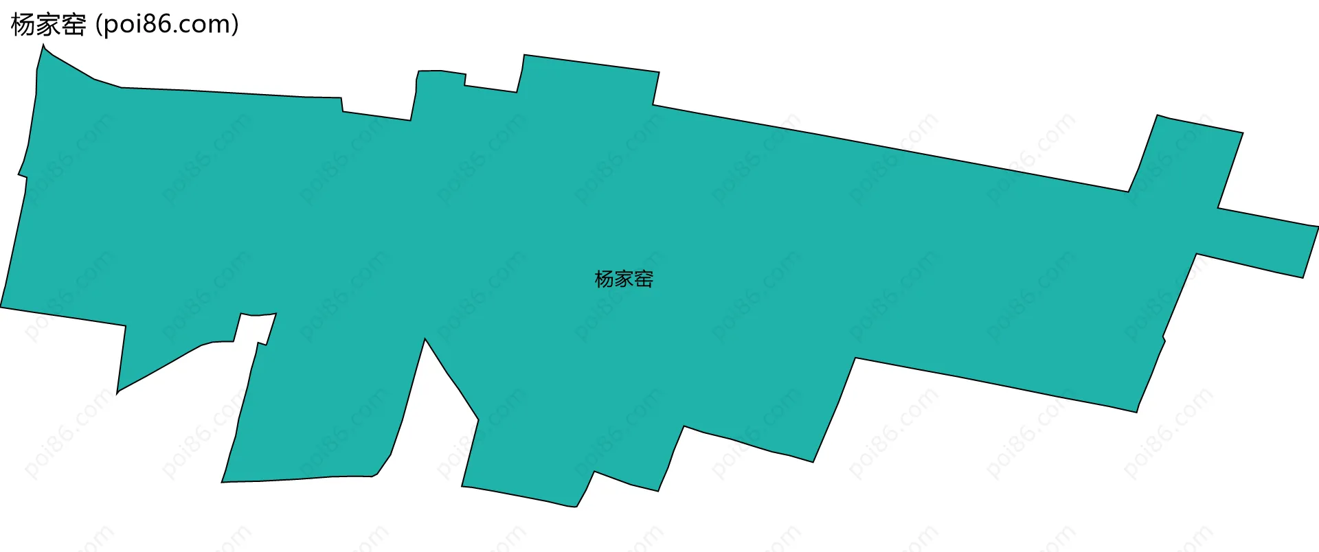 杨家窑边界地图