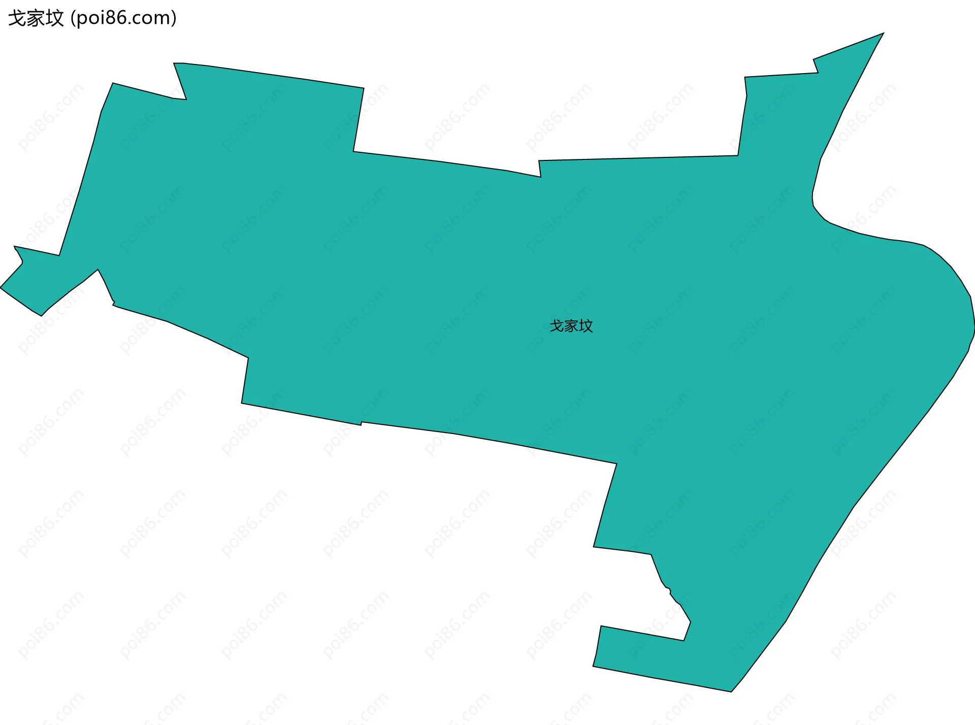 戈家坟边界地图