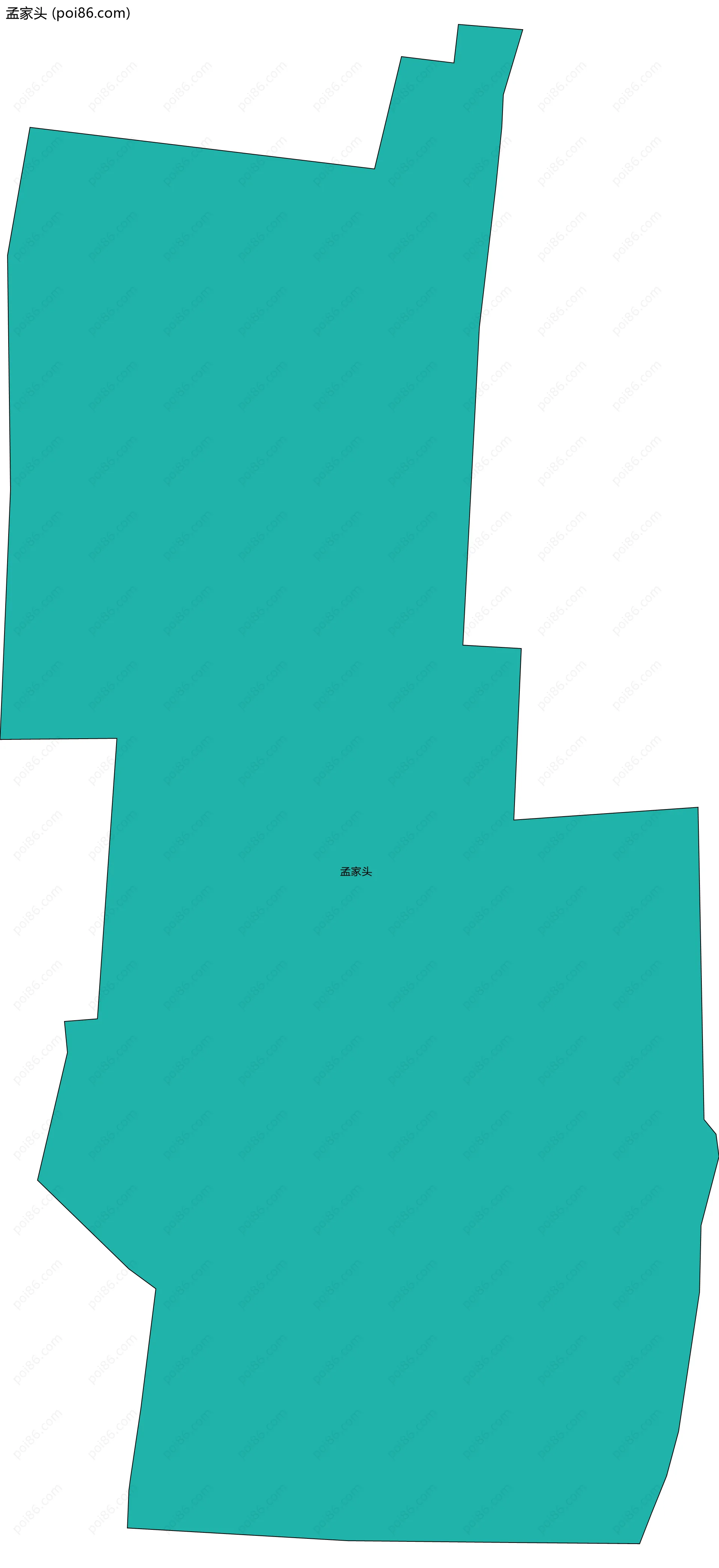 孟家头边界地图