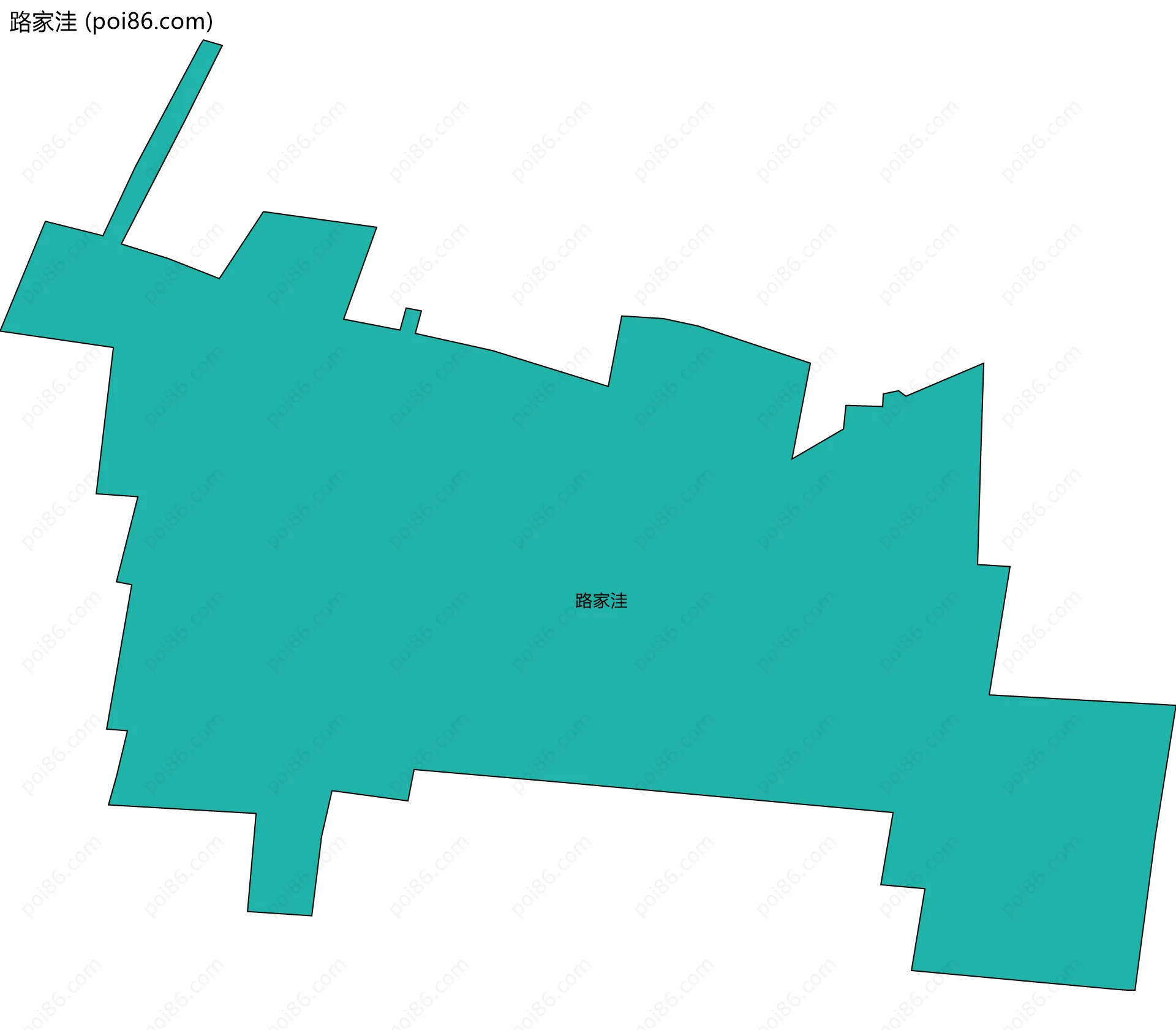 路家洼边界地图