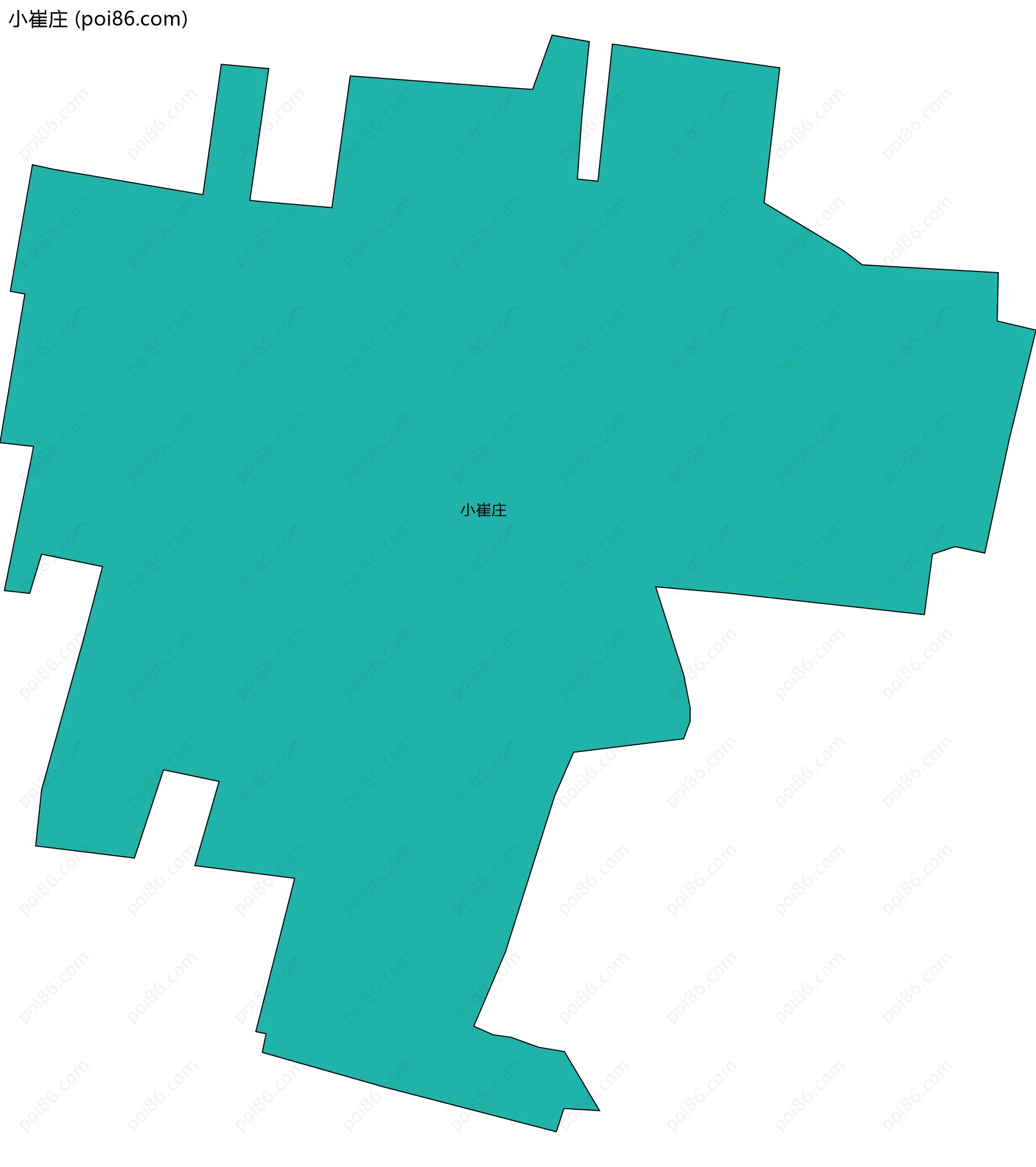 小崔庄边界地图