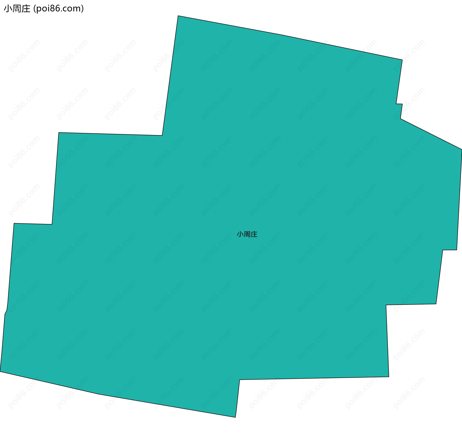 小周庄边界地图