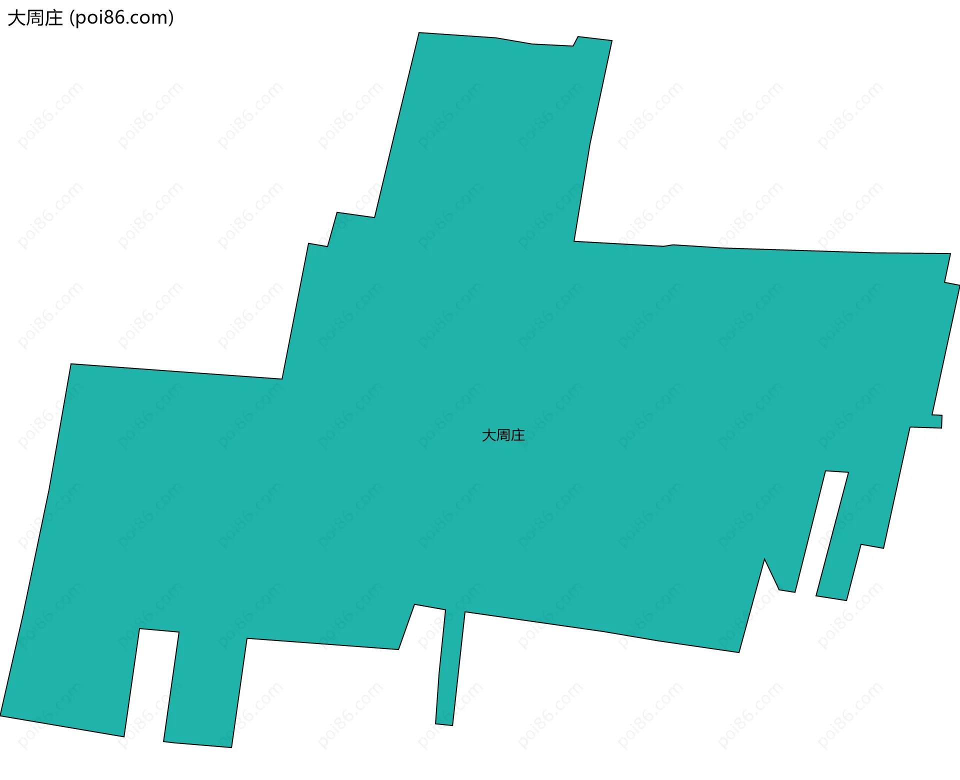 大周庄边界地图