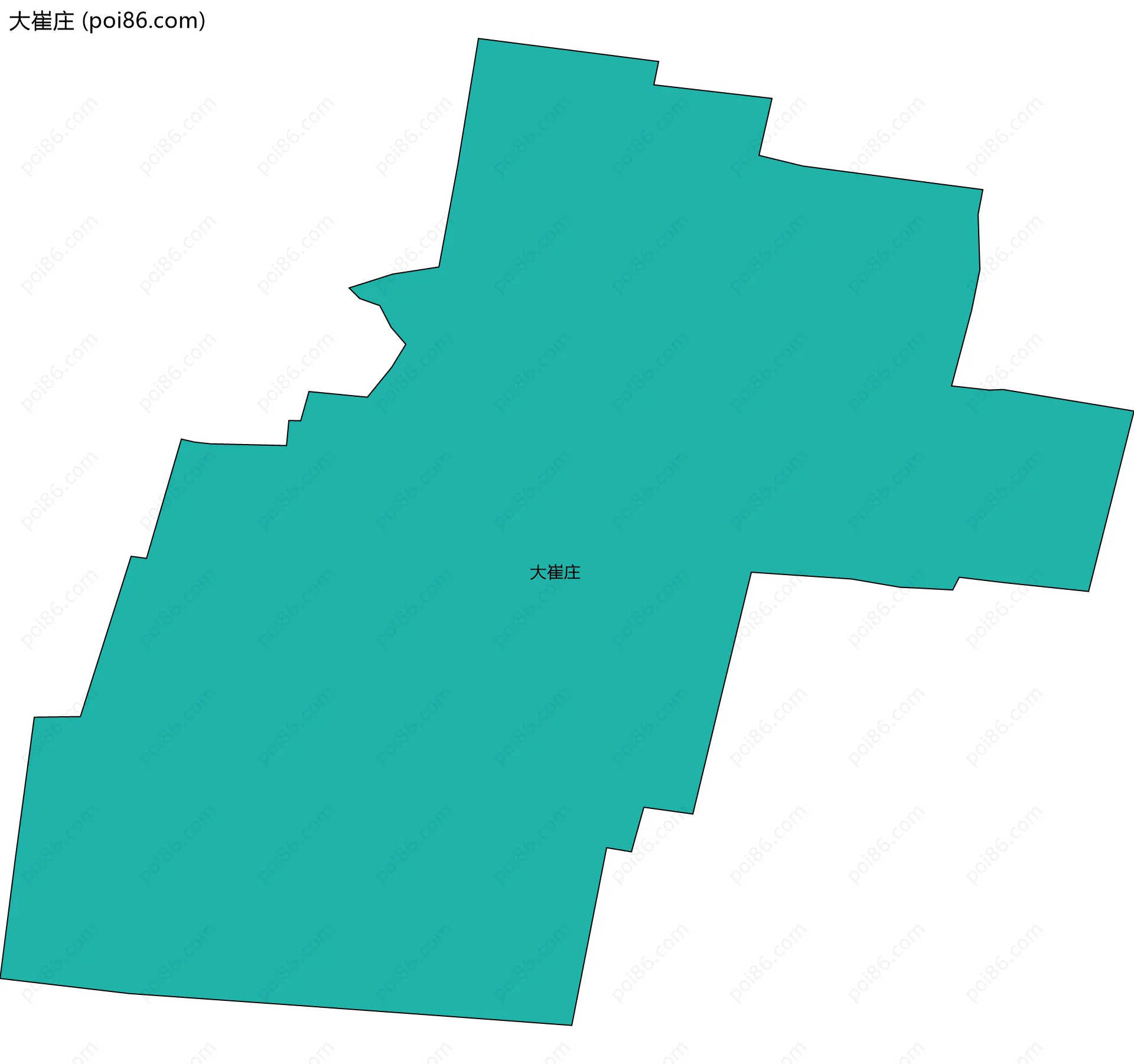 大崔庄边界地图