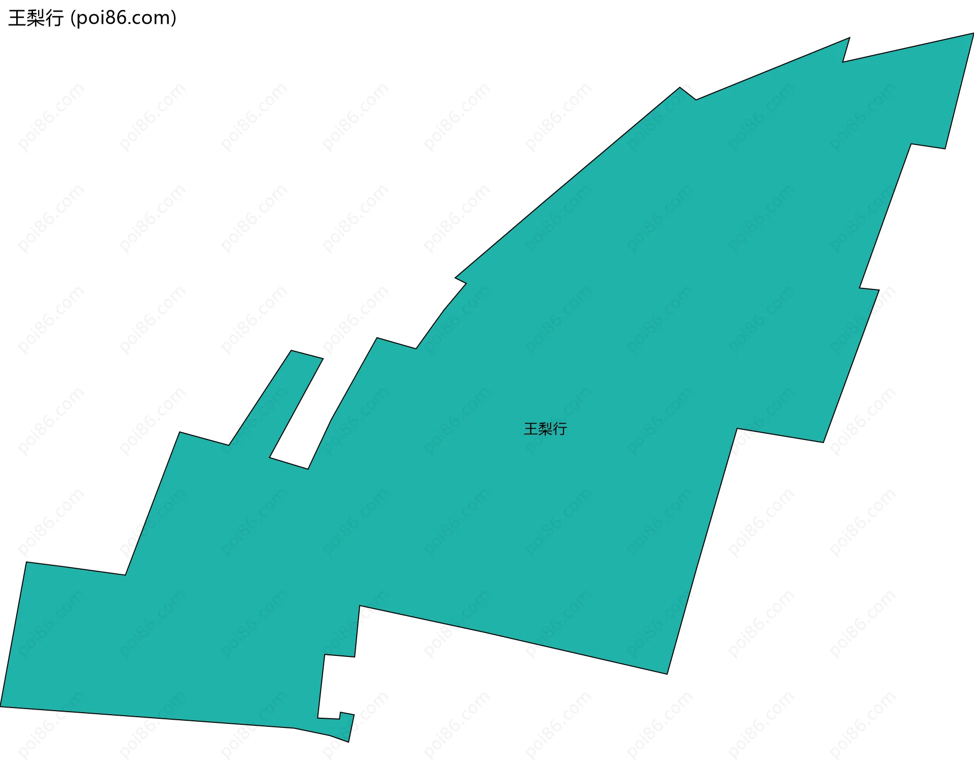 王梨行边界地图