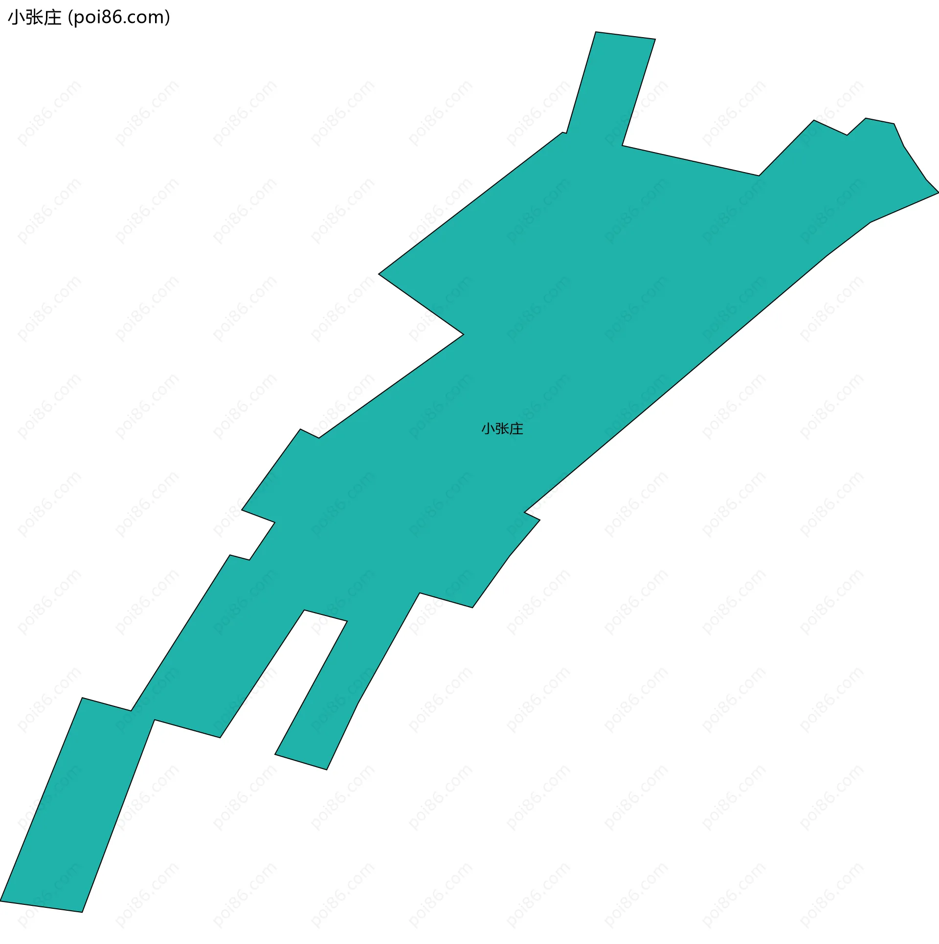 小张庄边界地图
